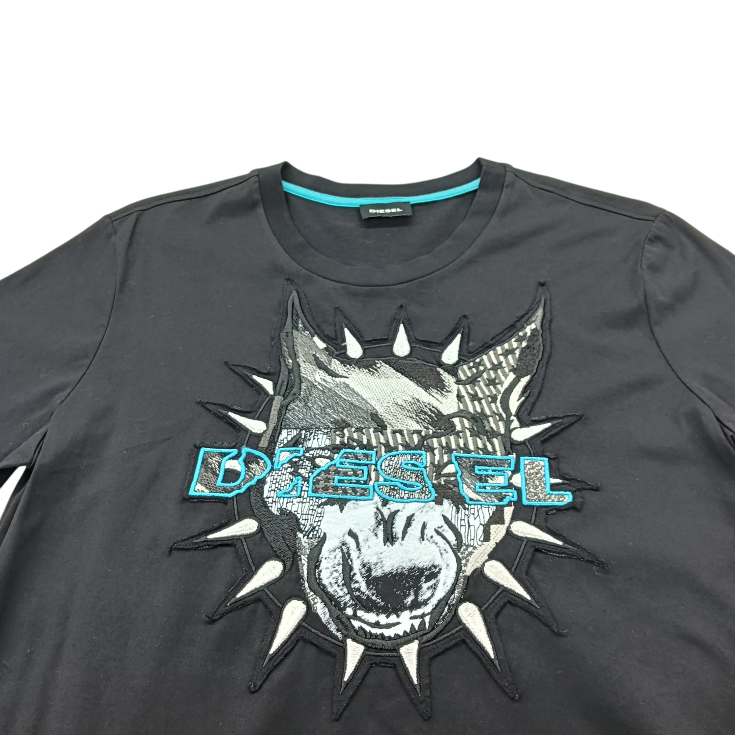 DIESEL T-shirt SIZE M Lady's Black