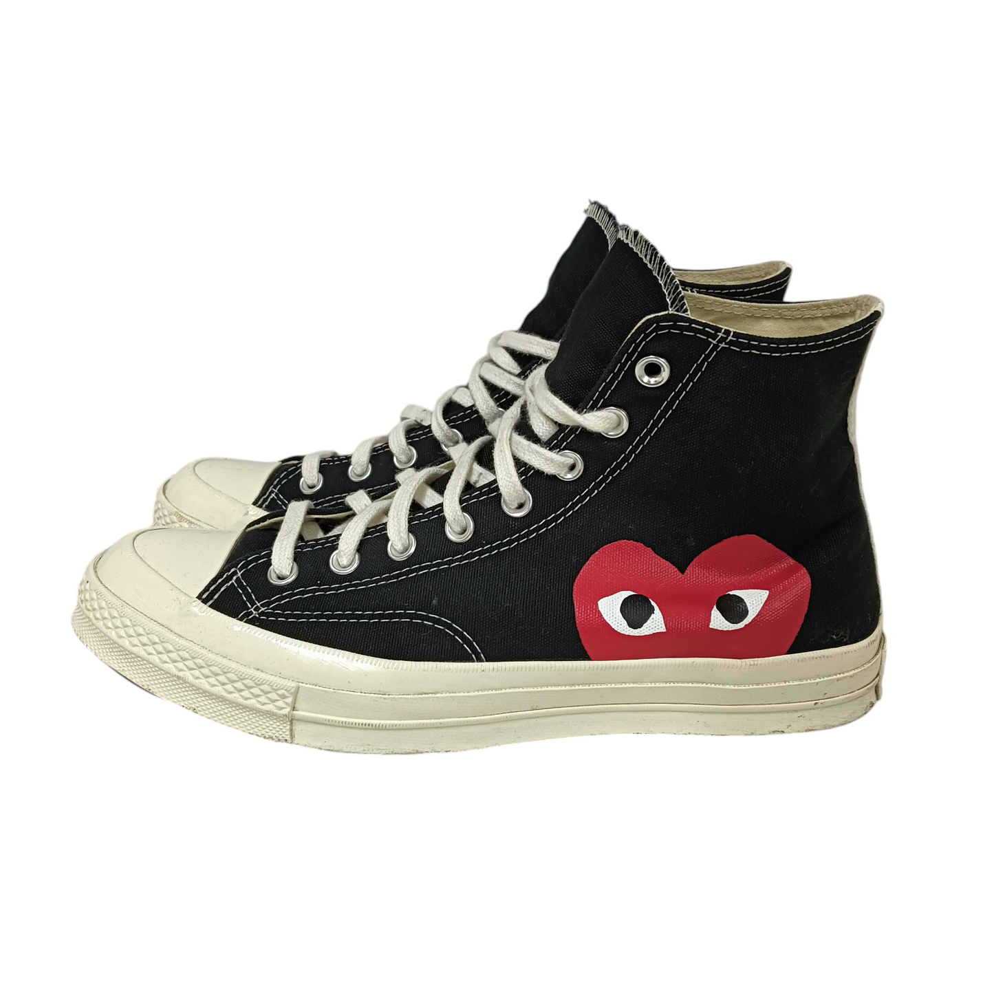 CONVERSE X PLAY COMME DES GARCONS High Cut Sneaker 10US 150204C Mens Black Stain