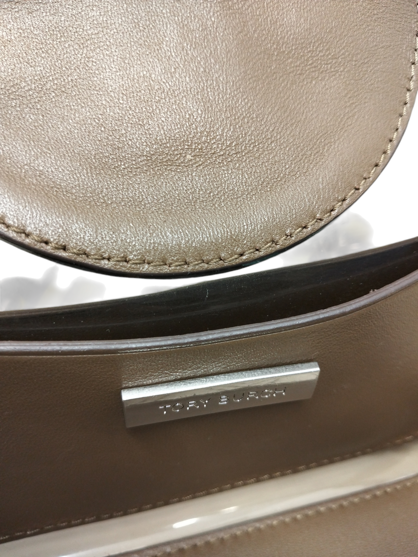 TORY BURCH SHOULDER BAG 145890 BROWN/GREEN RANK (AB)