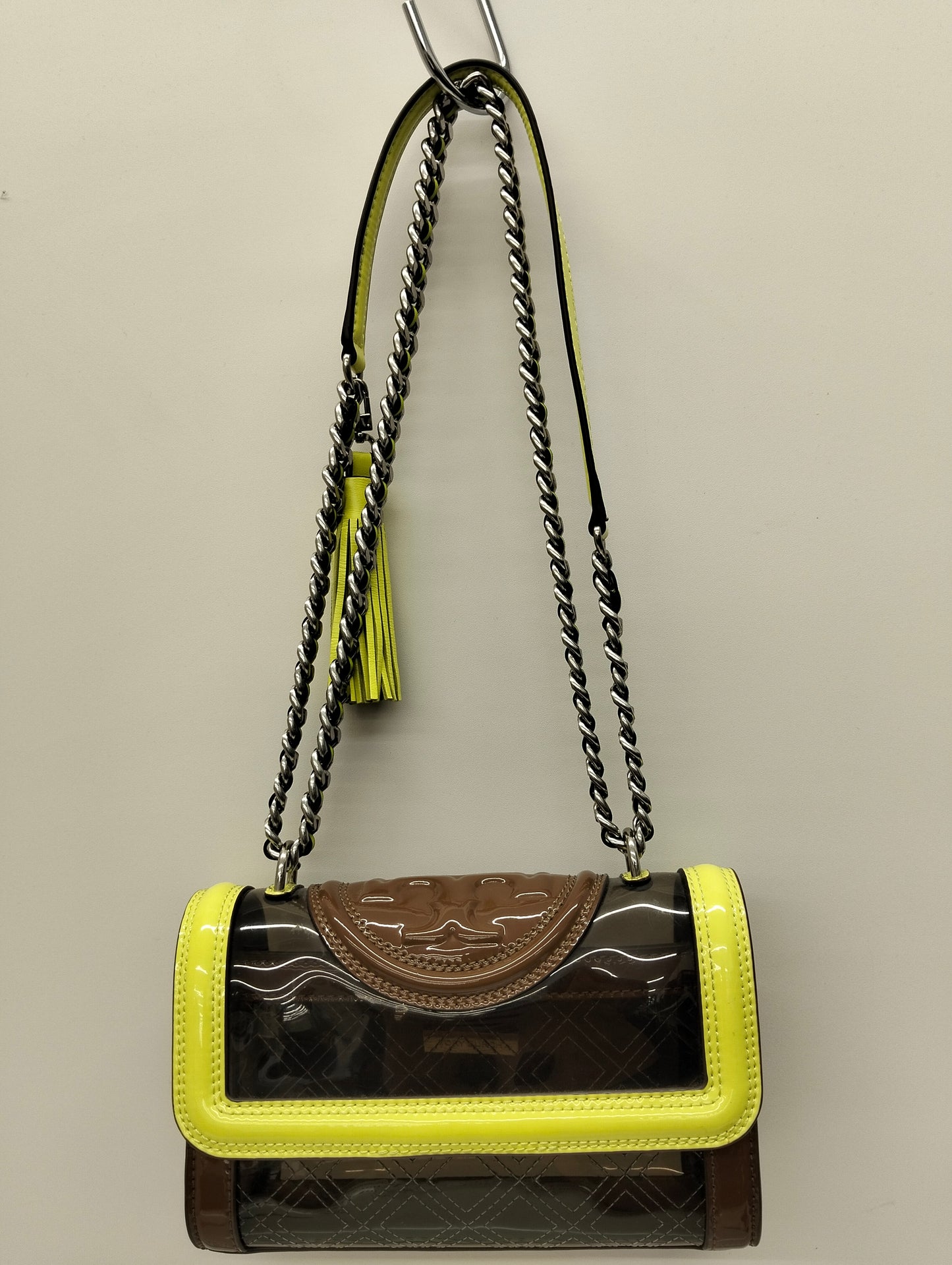 TORY BURCH SHOULDER BAG 145890 BROWN/GREEN RANK (AB)