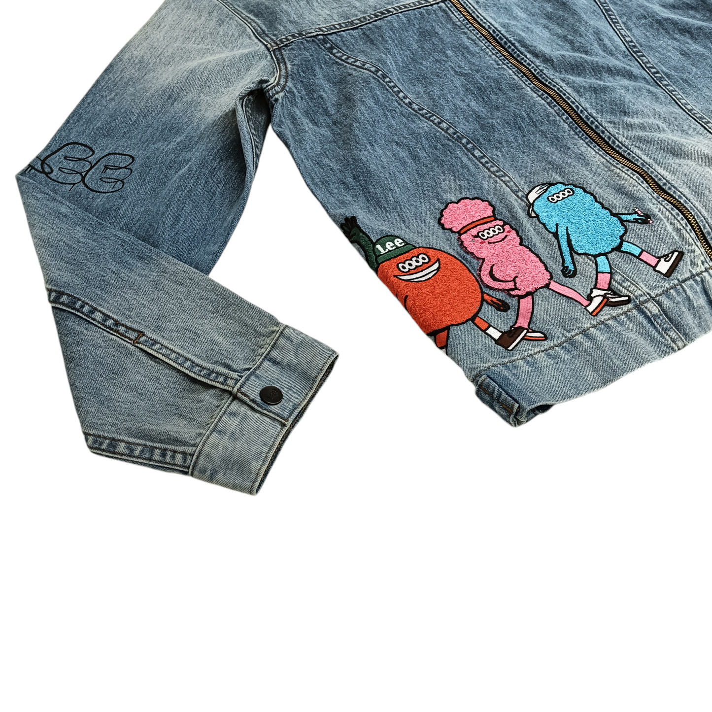 LEE Denim Jacket SIZE L Mens Blue Millions Monster
