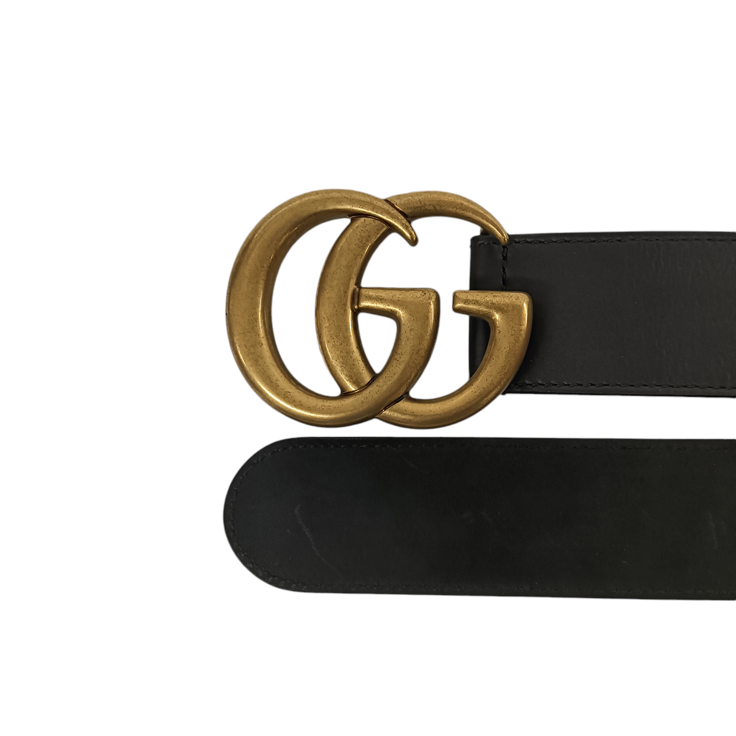 GUCCI Belt Black 400593/GG Marmont Wide