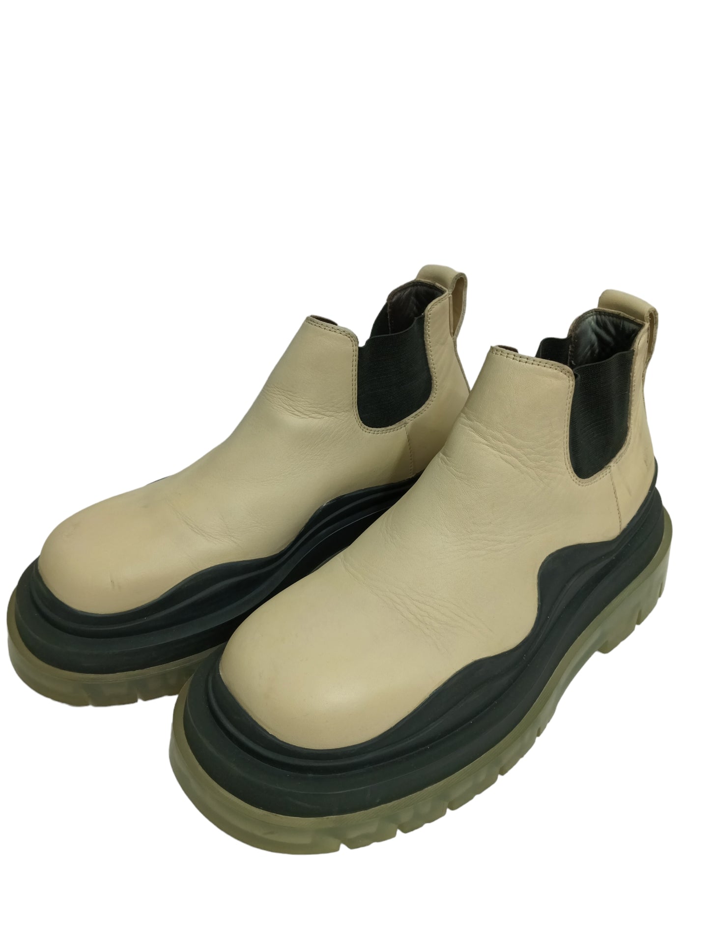 BOTTEGA VENETA SIZE 38 BEIGE/BLACK