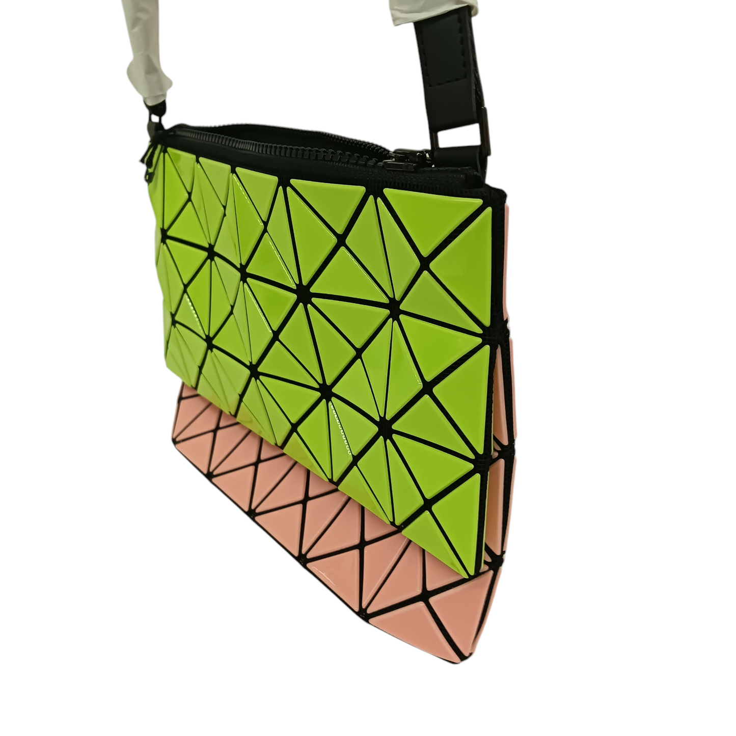 BAO BAO ISSEY MIYAKE Mini Shoulder Bag BB36-AG526 Unused Item Yellow/Pink