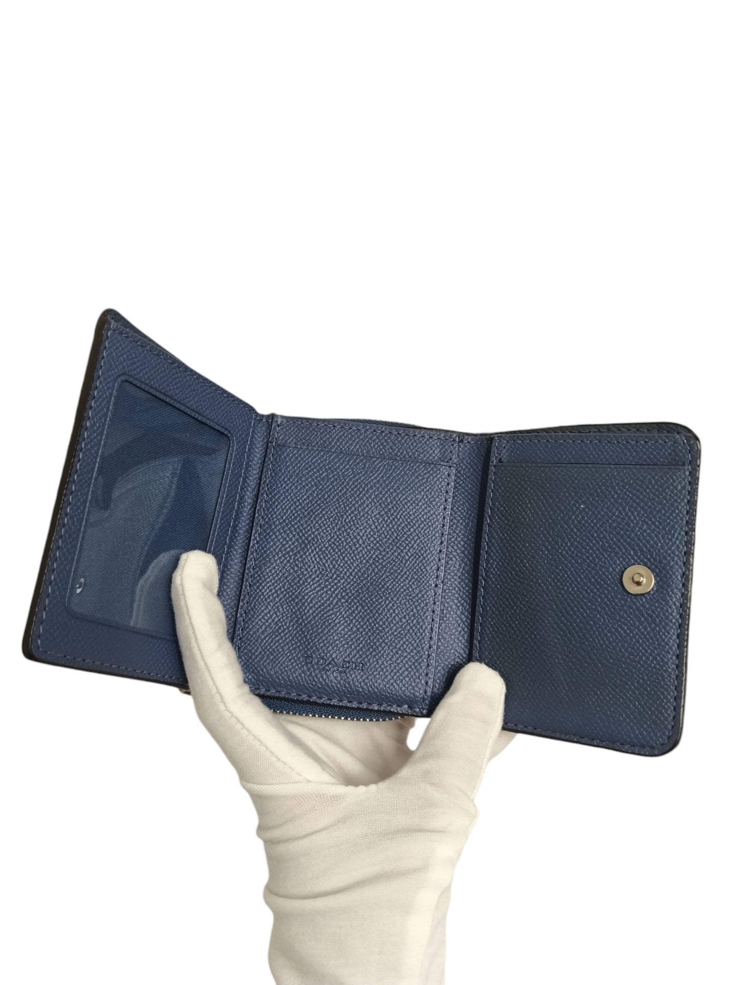 COACH WALLET NAVY F37968 RANK(B)