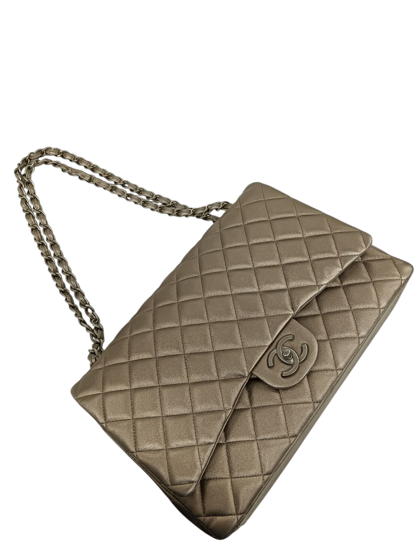 CHANEL Shoulder Bag 14870714 Gold With Garantee Card