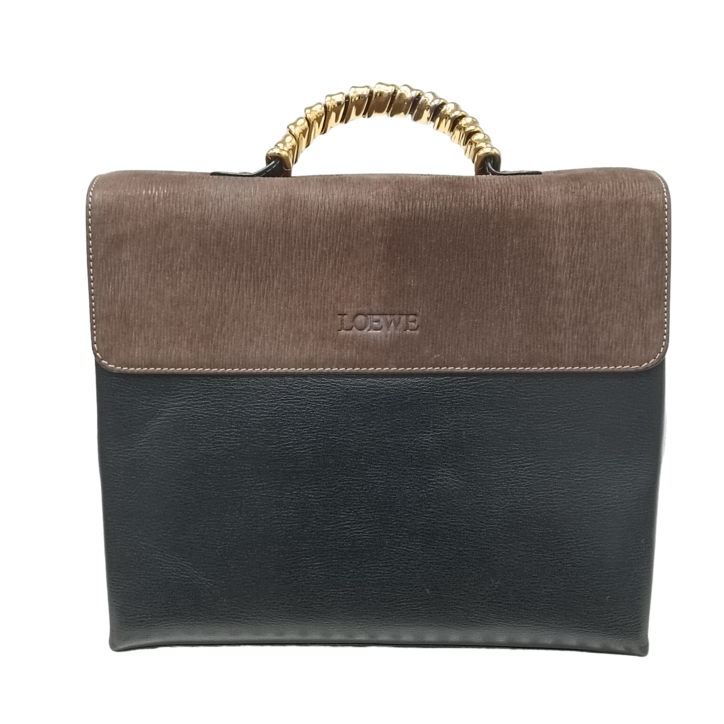 LOEWE Bag Velazquez Black/Brown Vintage