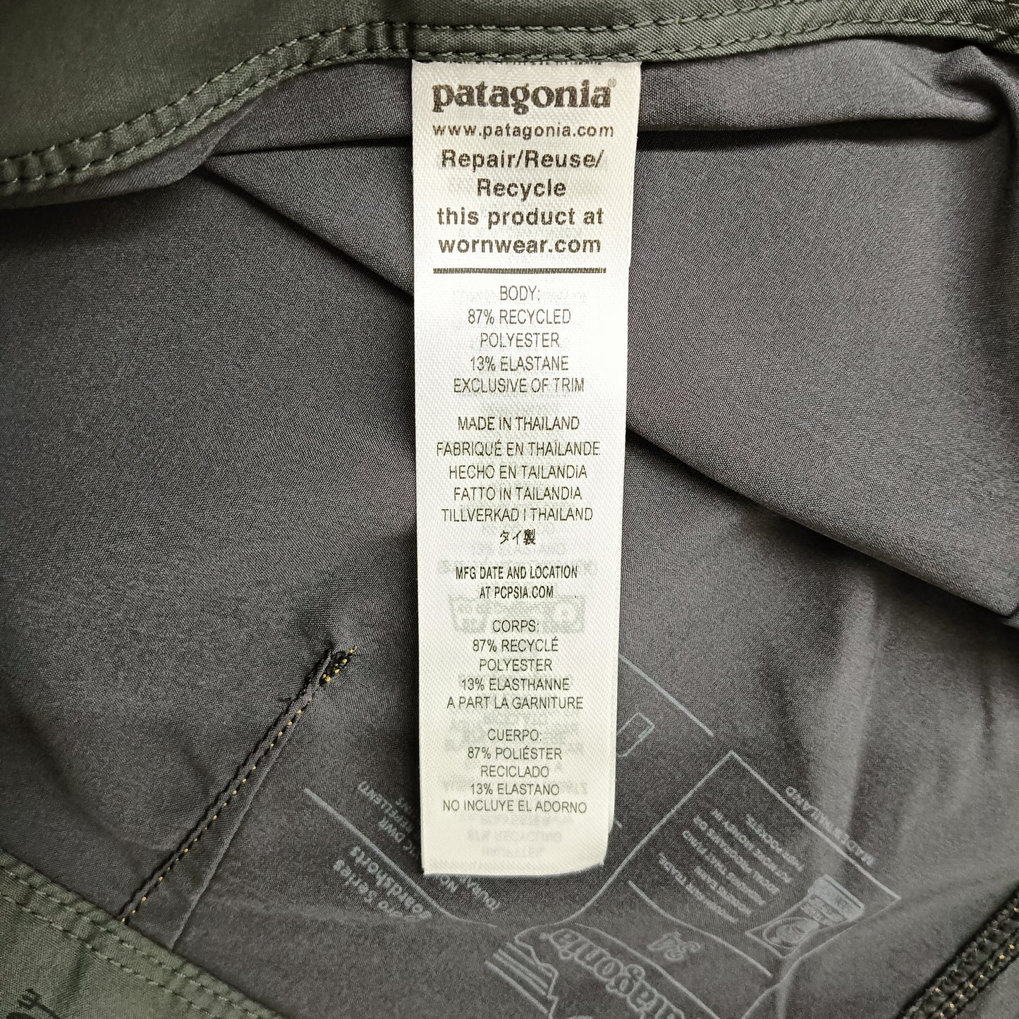 PATAGONIA Pants 34 Mens Gray 86470