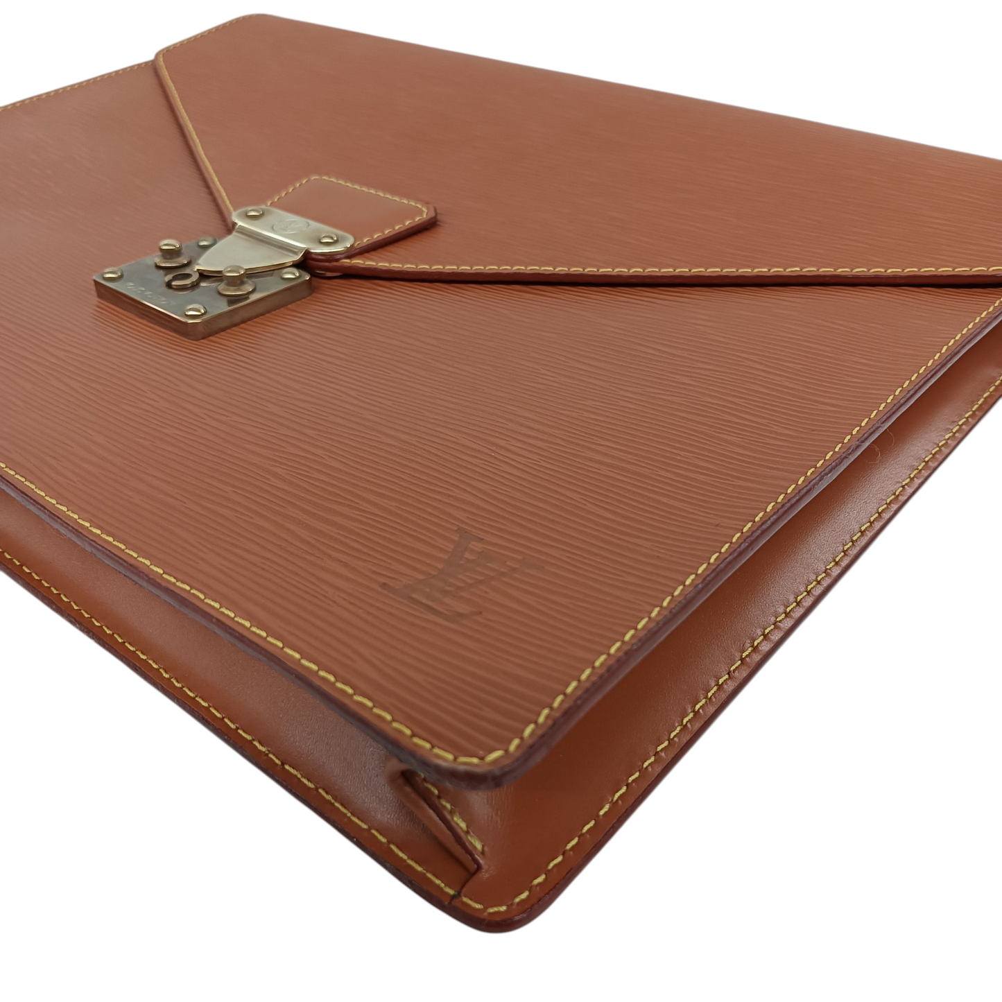 LOUIS VUITTON Document Bag Epi M54453 Brown A2
