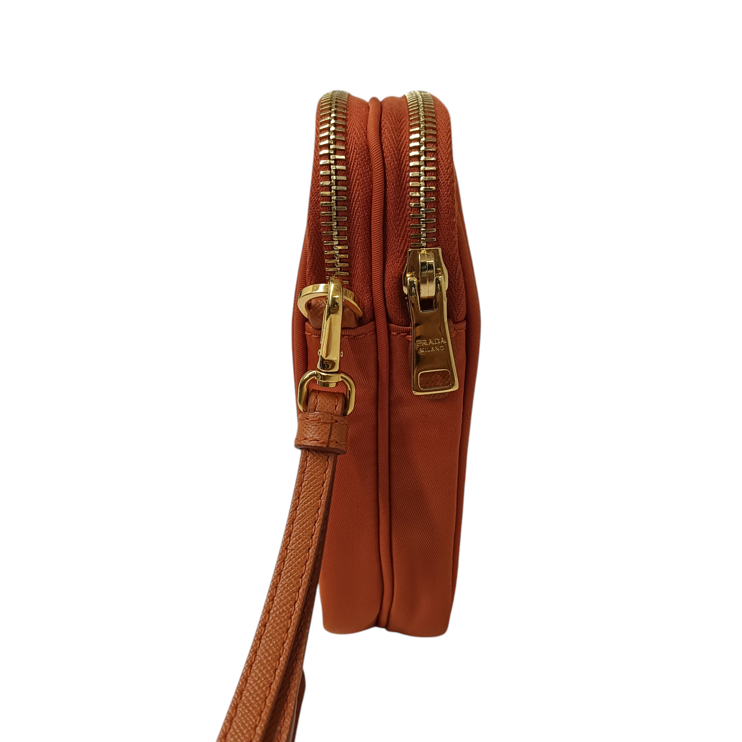 PRADA Shoulder Pouch 1N1860 Rank(B) Orange Stain 58/P 224