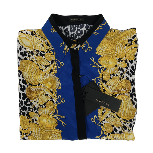 VERSACE Blouse Size 38 Lady 's Unused Item A63496 Silk