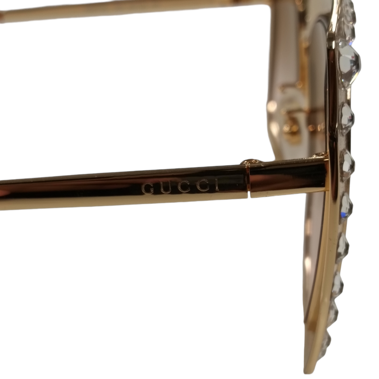 GUCCI SUNGLASSES GOLD/BROWN