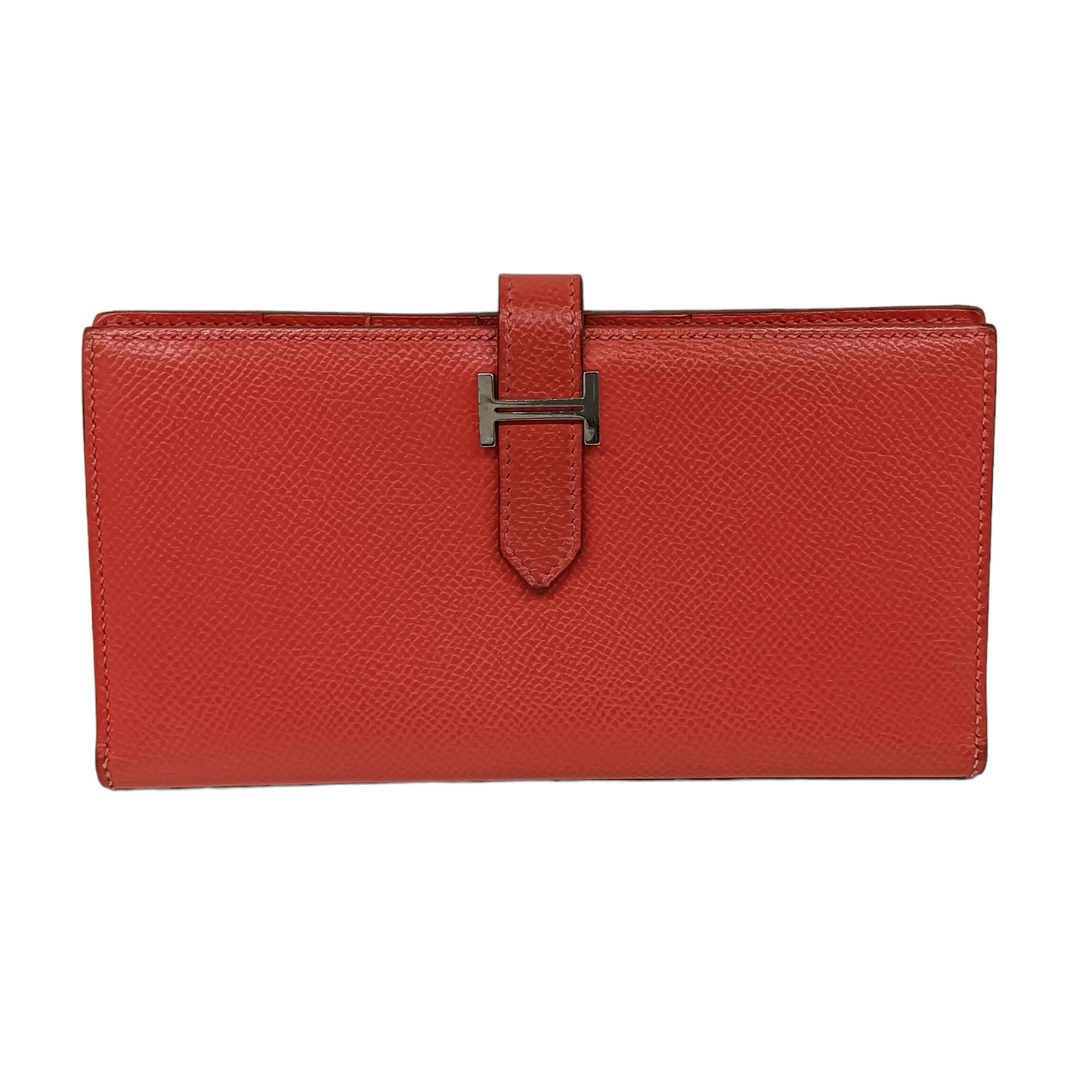 HERMES Wallet Bearn Pink Damage/Stain P A 35V