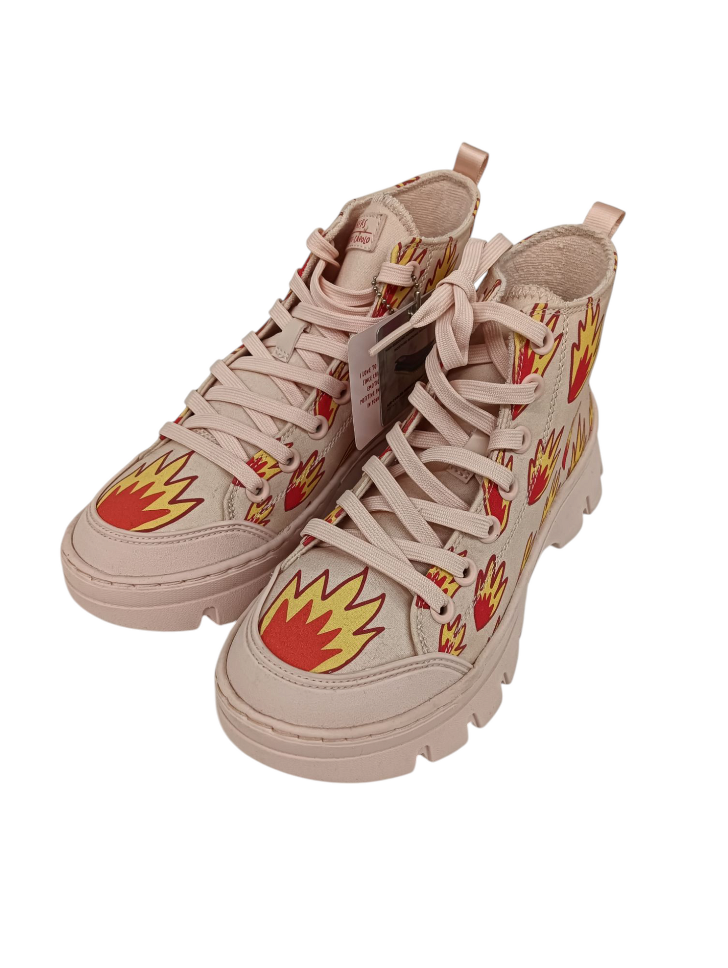 SKECHERS High Cut Sneaker 6us 177950 Lady's Pink Ricardo Cavolo