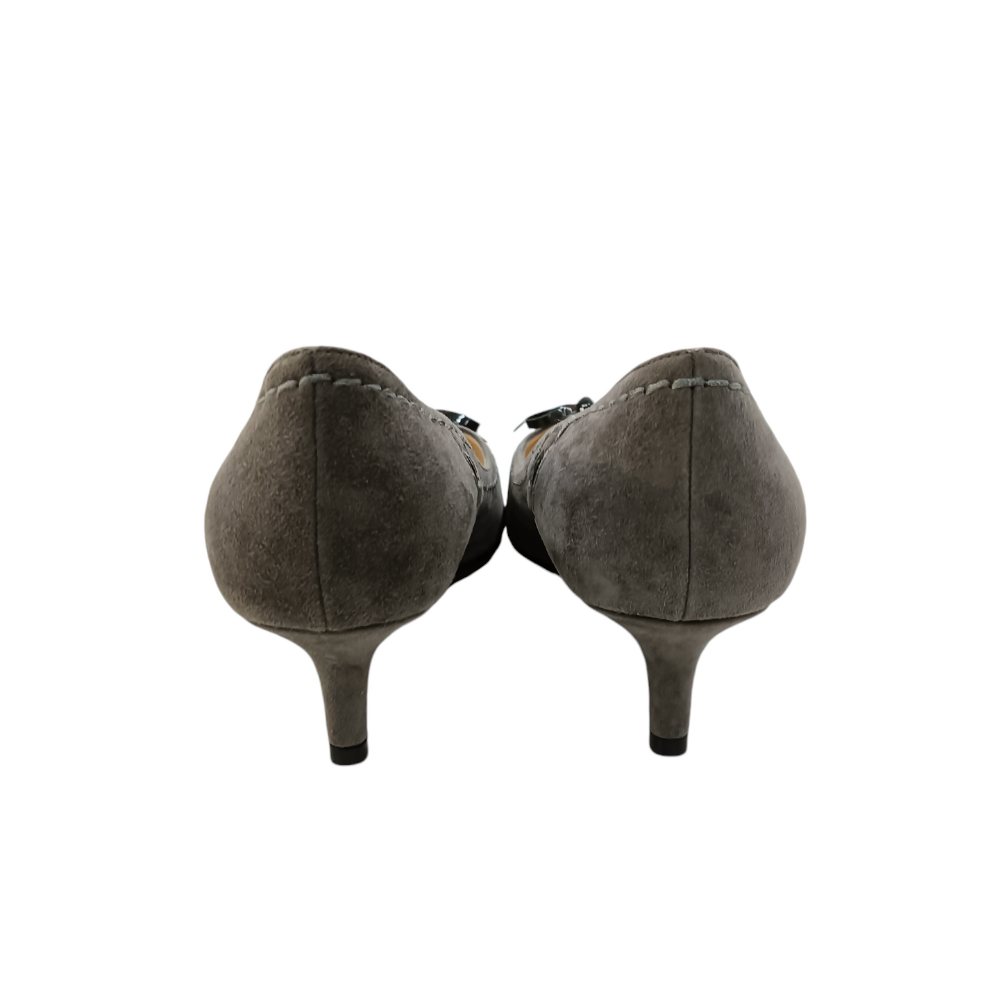 GIORGIO ARMANI RIBBON PUMPS 36 GRAY
