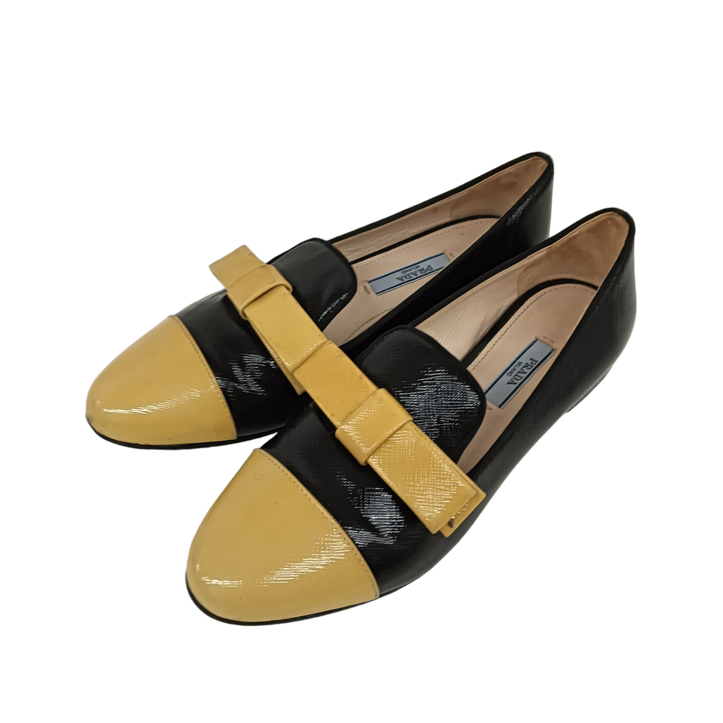 PRADA Pumps 35 1/2 Lady's Yello/Black