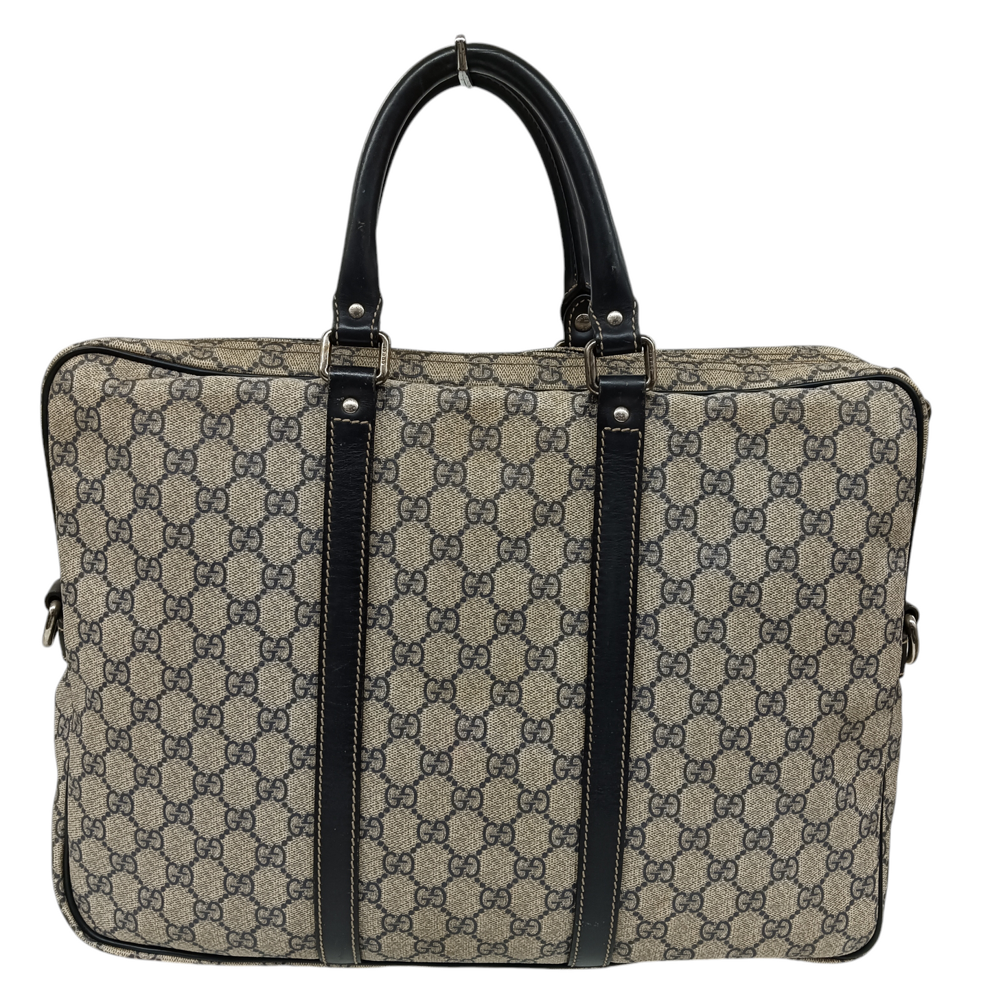 GUCCI 2WAY Bag 208468 Rank (C) Beige/Navy *Inside Stain 001998