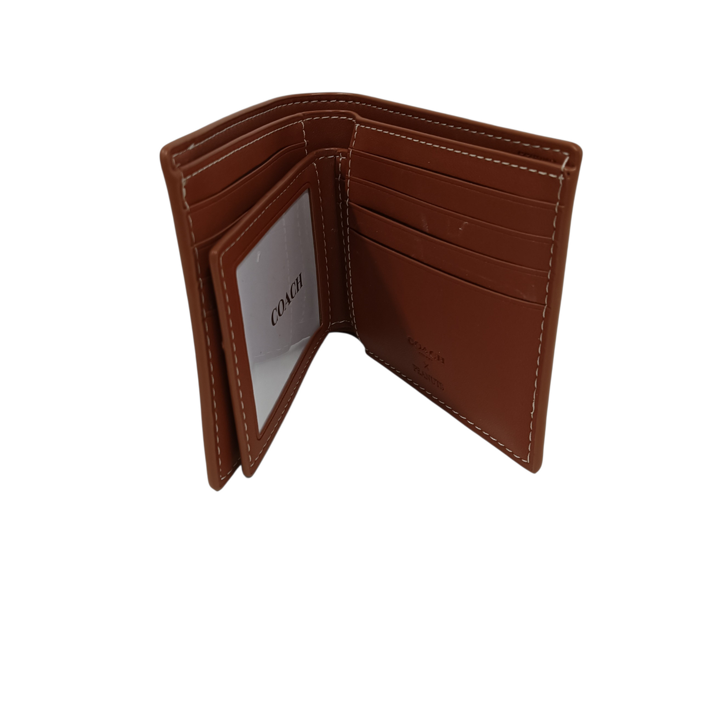 COACH Wallet CBK56 Brown Signature canvas With Snoopy Print