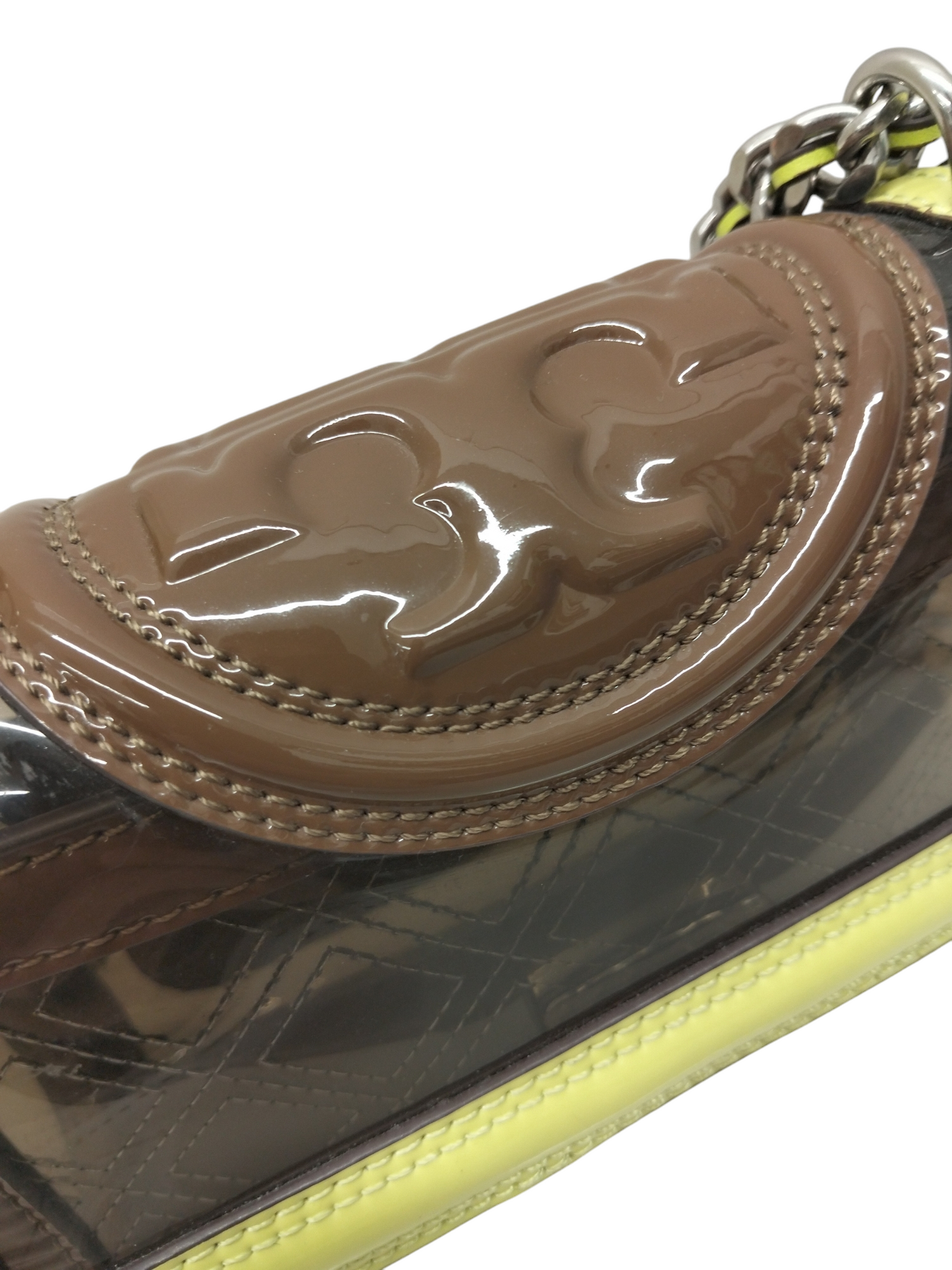 TORY BURCH SHOULDER BAG 145890 BROWN/GREEN RANK (AB)