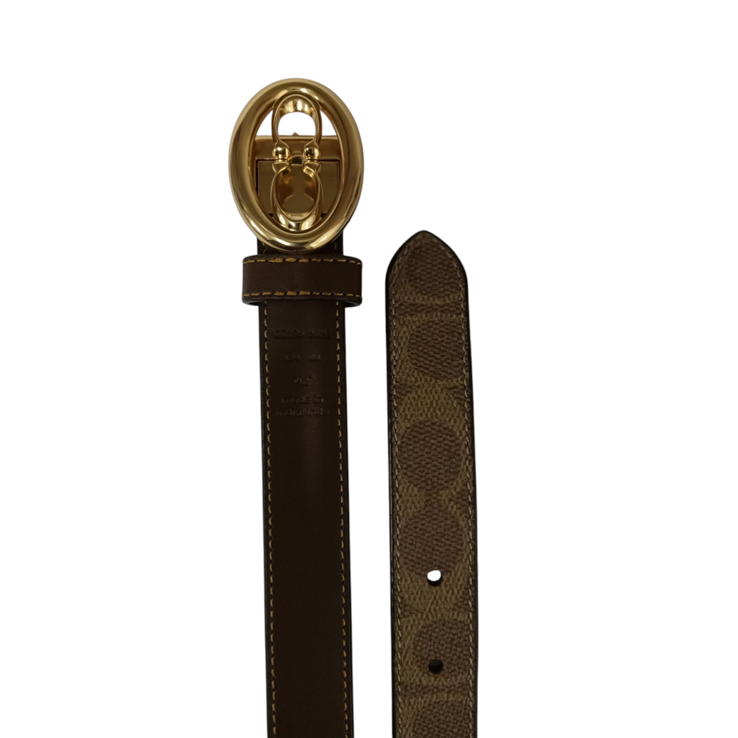 Coach Belt Beige Signature