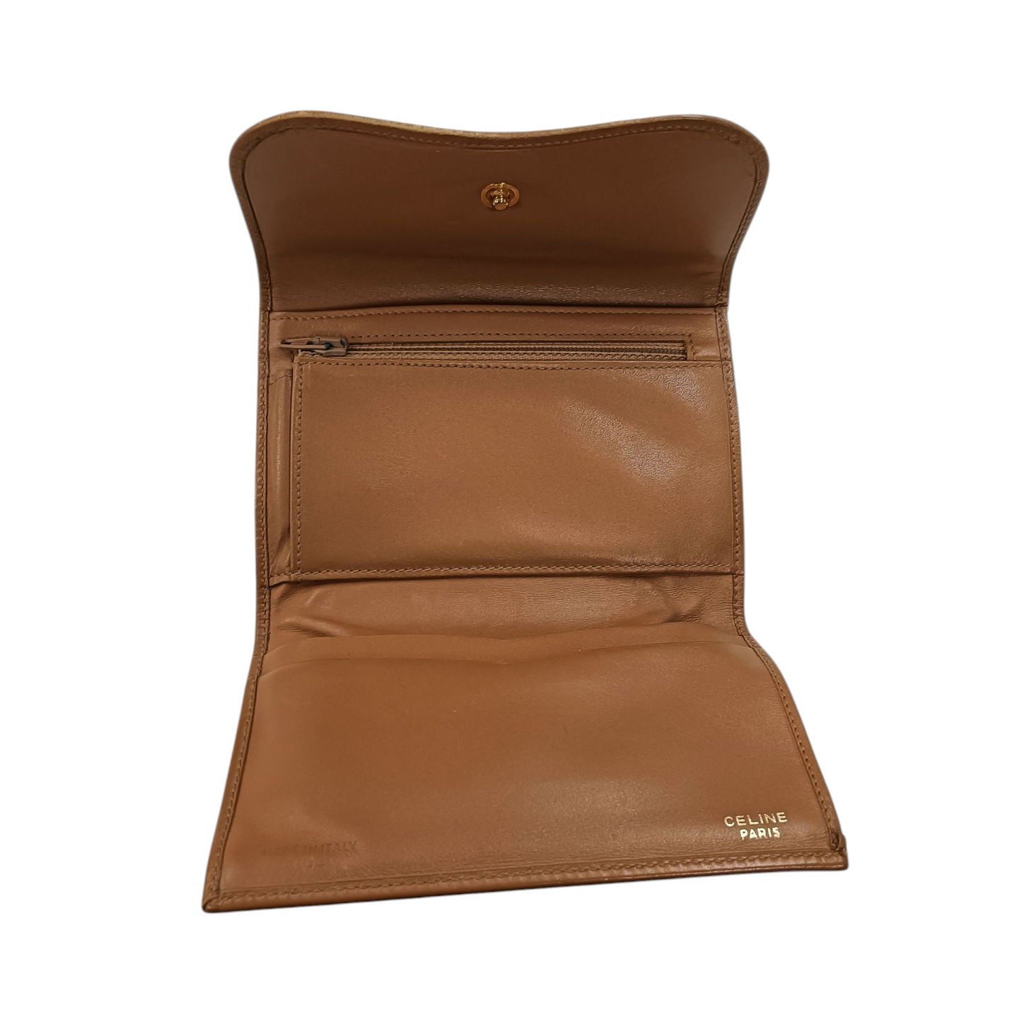 CELINE Wallet Rank (B) Brown Vintage