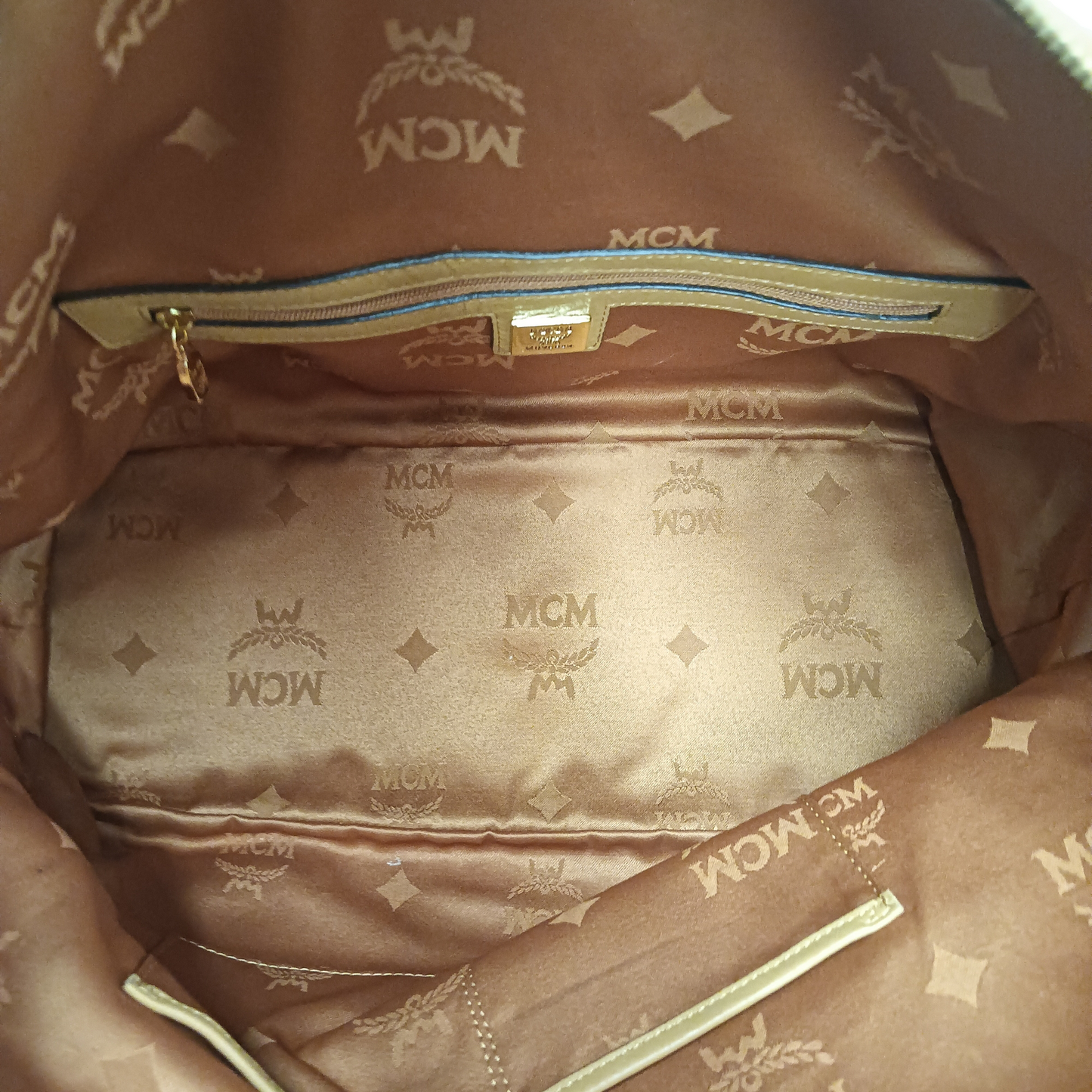 MCM Tote Bag MWP25VI04C0001 Brown Rank B