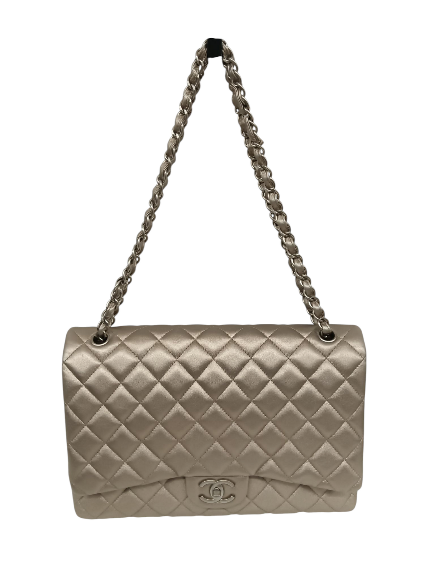 CHANEL Shoulder Bag 14870714 Gold With Garantee Card
