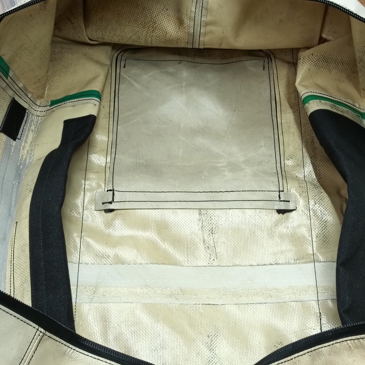 FREITAG Carry Bag F733 ZIPPELIN Rank C Beige/Green Sticky