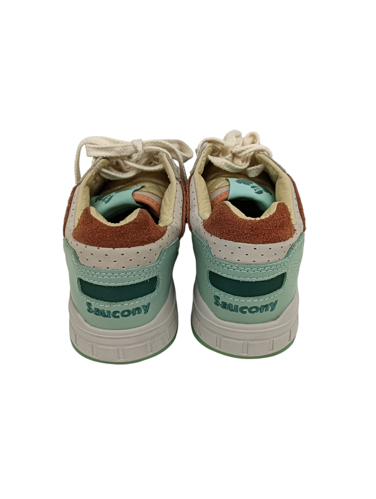 SAUCONY Sneaker 8US S70701-1 Lady's Beige/Green
