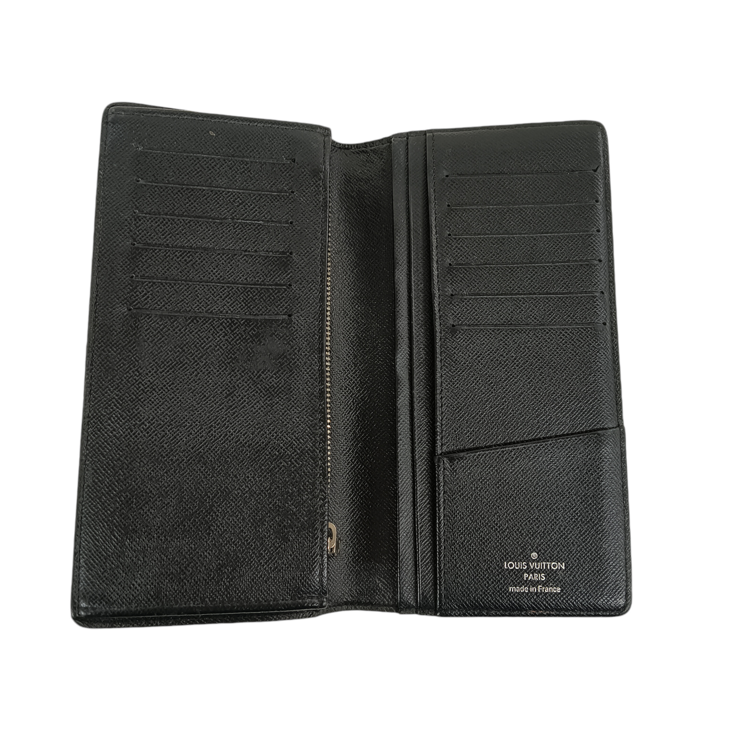 LOUIS VUITTON Wallet Damier M62665 Black Damage TA0112