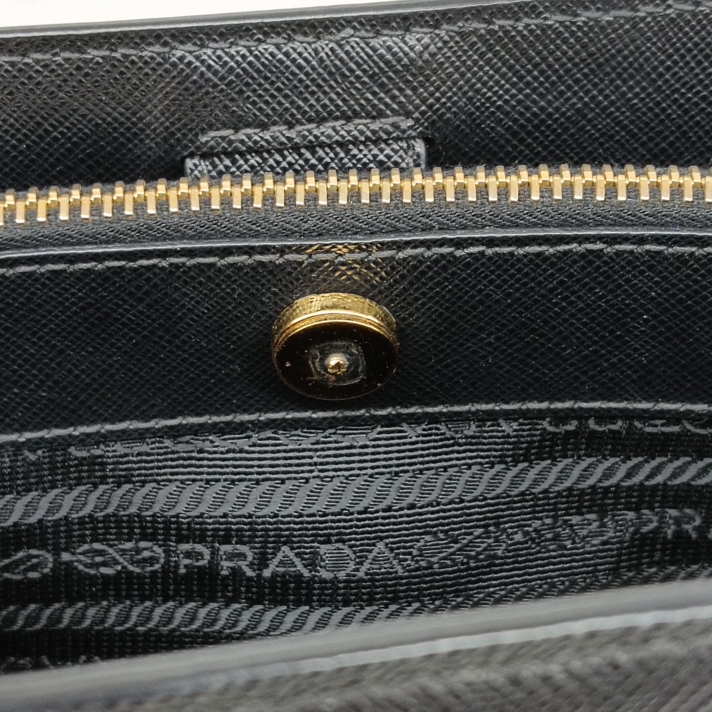 PRADA 2Way Bag SAFFIANO BN1874 Black Hook Damage 31/173 Rank(B)