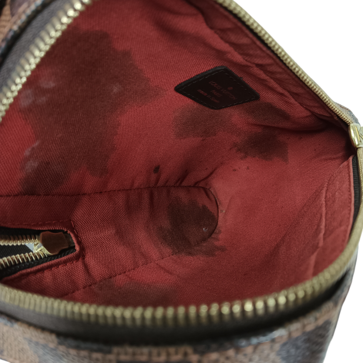 LOUIS VUITTON Waist Bag N51994 CA0063 Brown *Inside Stain