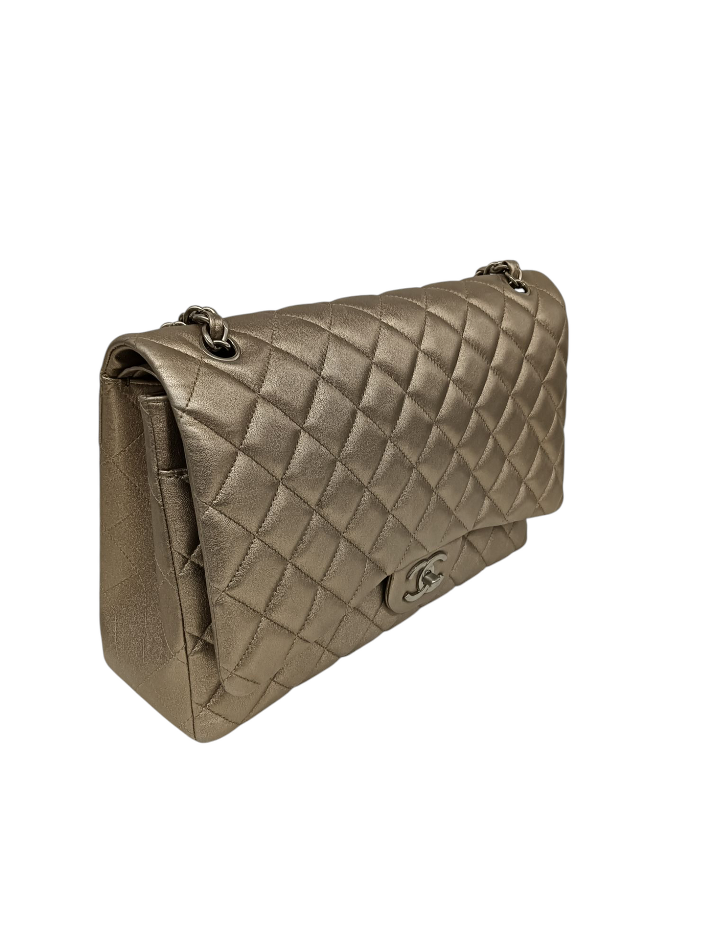 CHANEL Shoulder Bag 14870714 Gold With Garantee Card