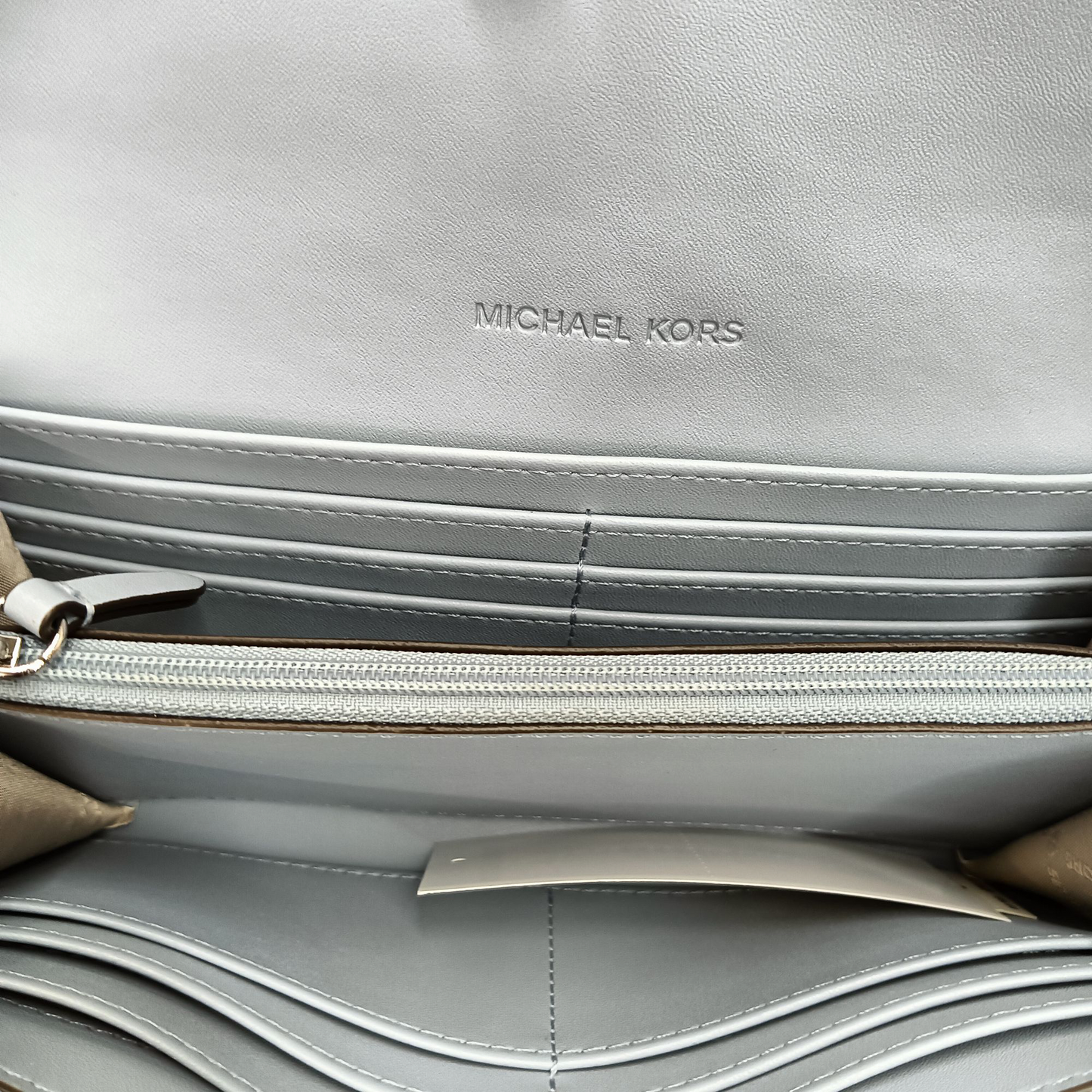 MICHAEL KORS Wallet 35F3STVE7T Rank (B) Sky Blue