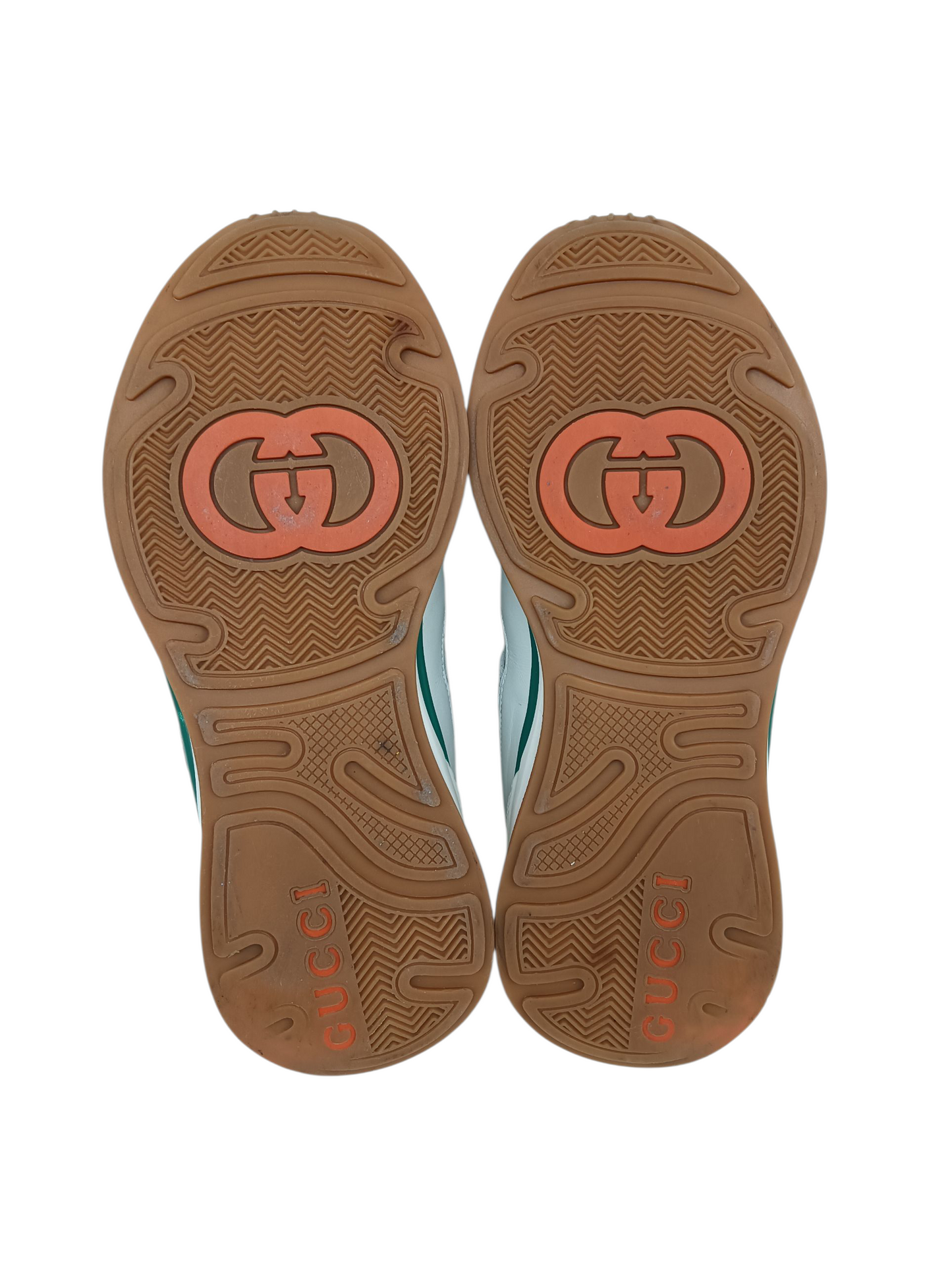 GUCCI Sneaker Size 6 Mens 592345 White/Sky Blue