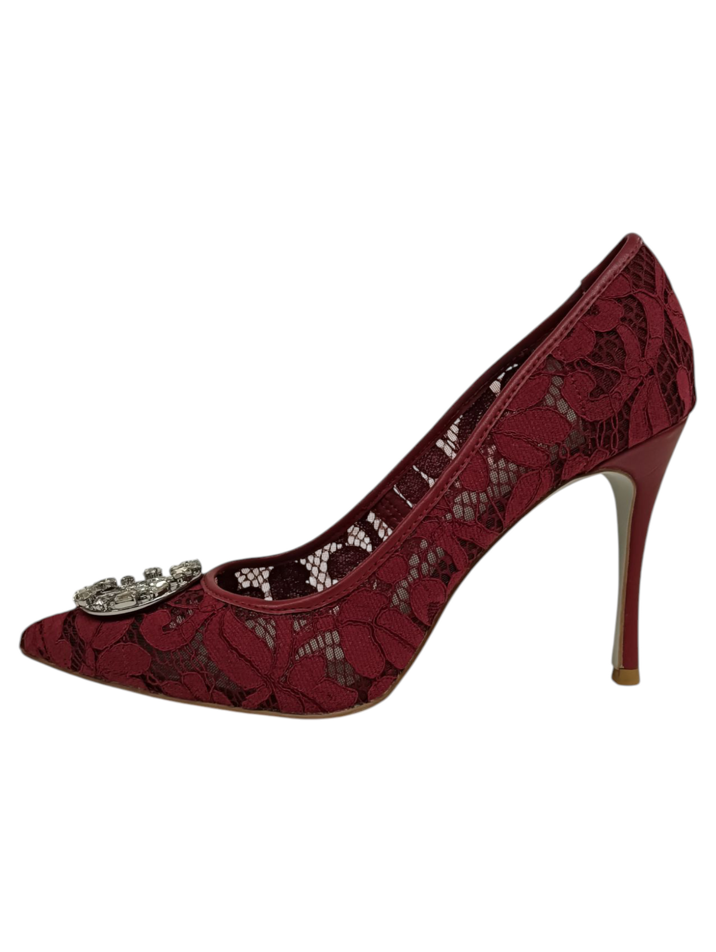 POEM X OBRIDE Pumps Size 41 Lady's Red Midnight Heels