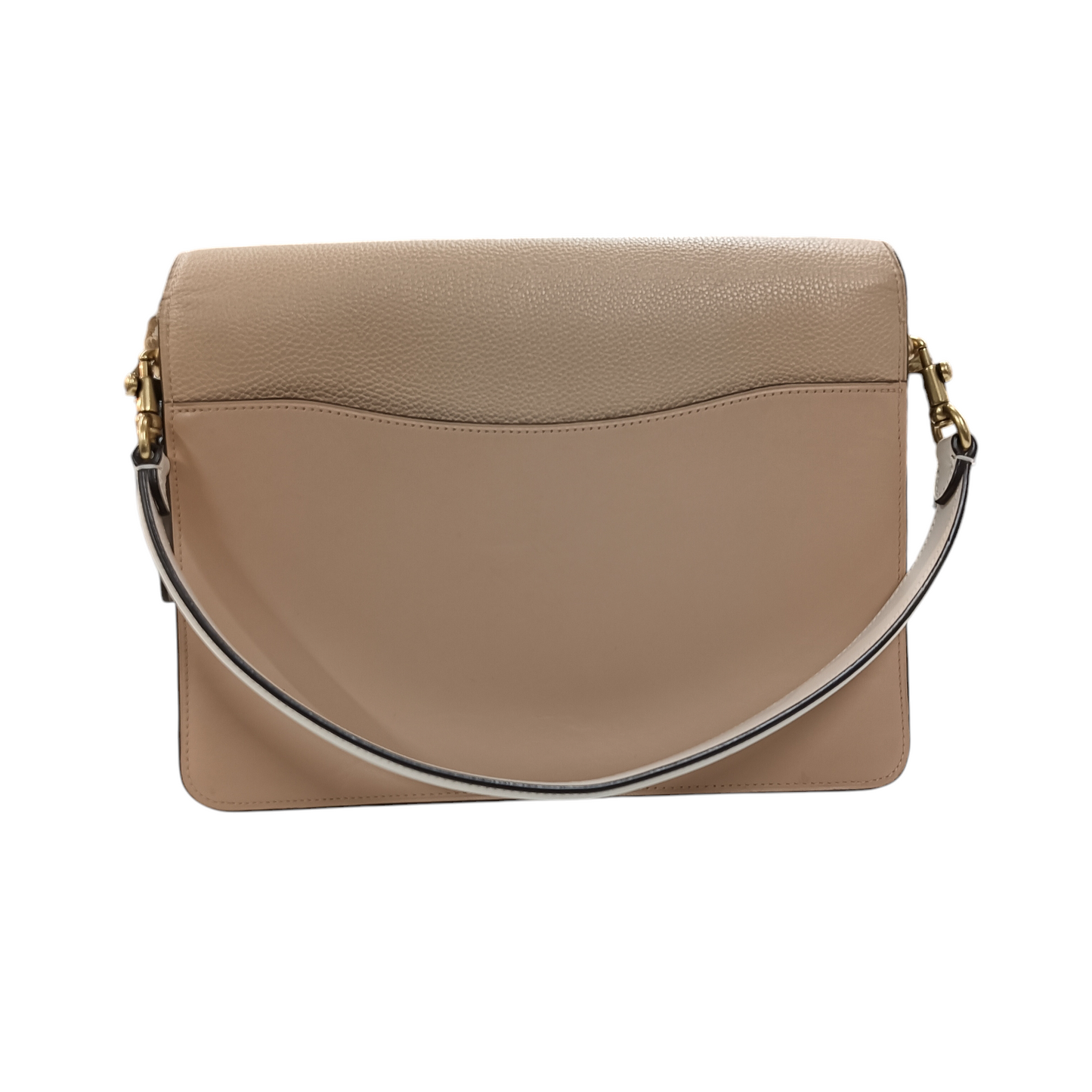 COACH 2WAY BAG BEIGE/WHITE 75800