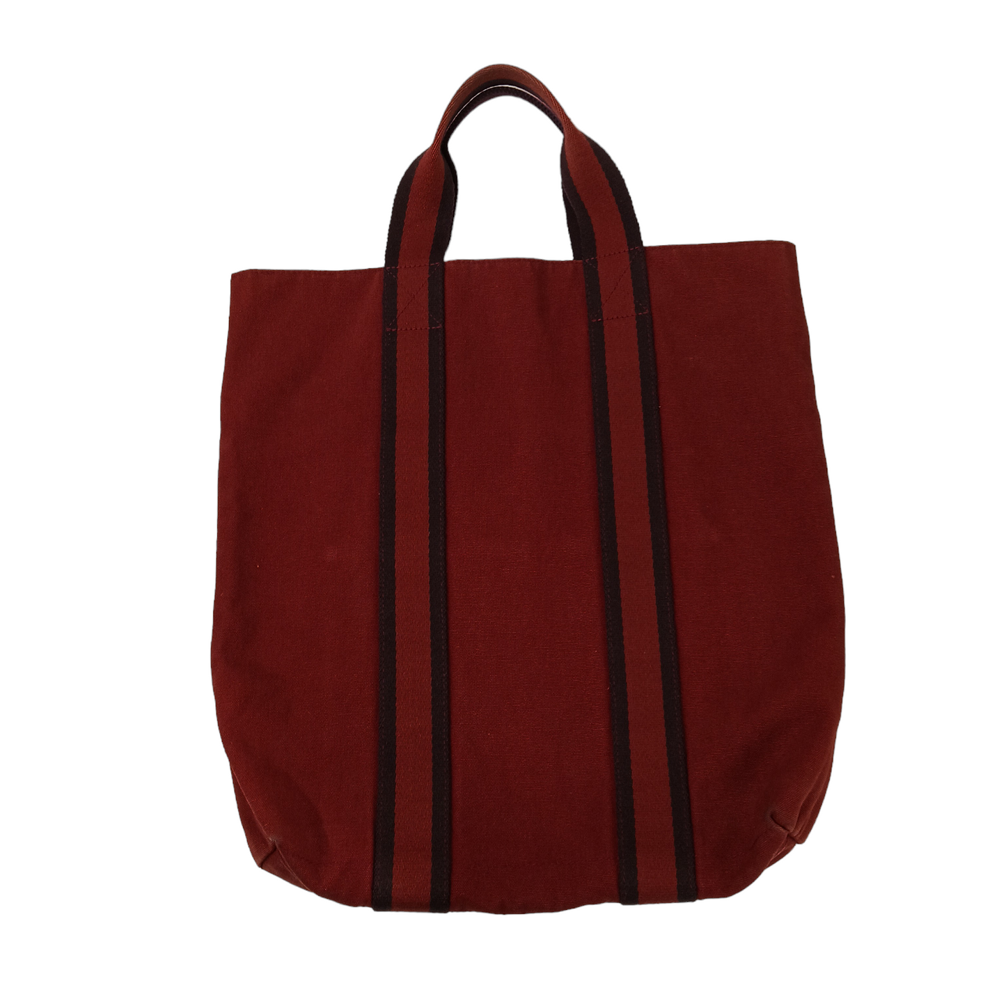 HERMES Tote Bag Red/Brown Damage Fourre tout cabas