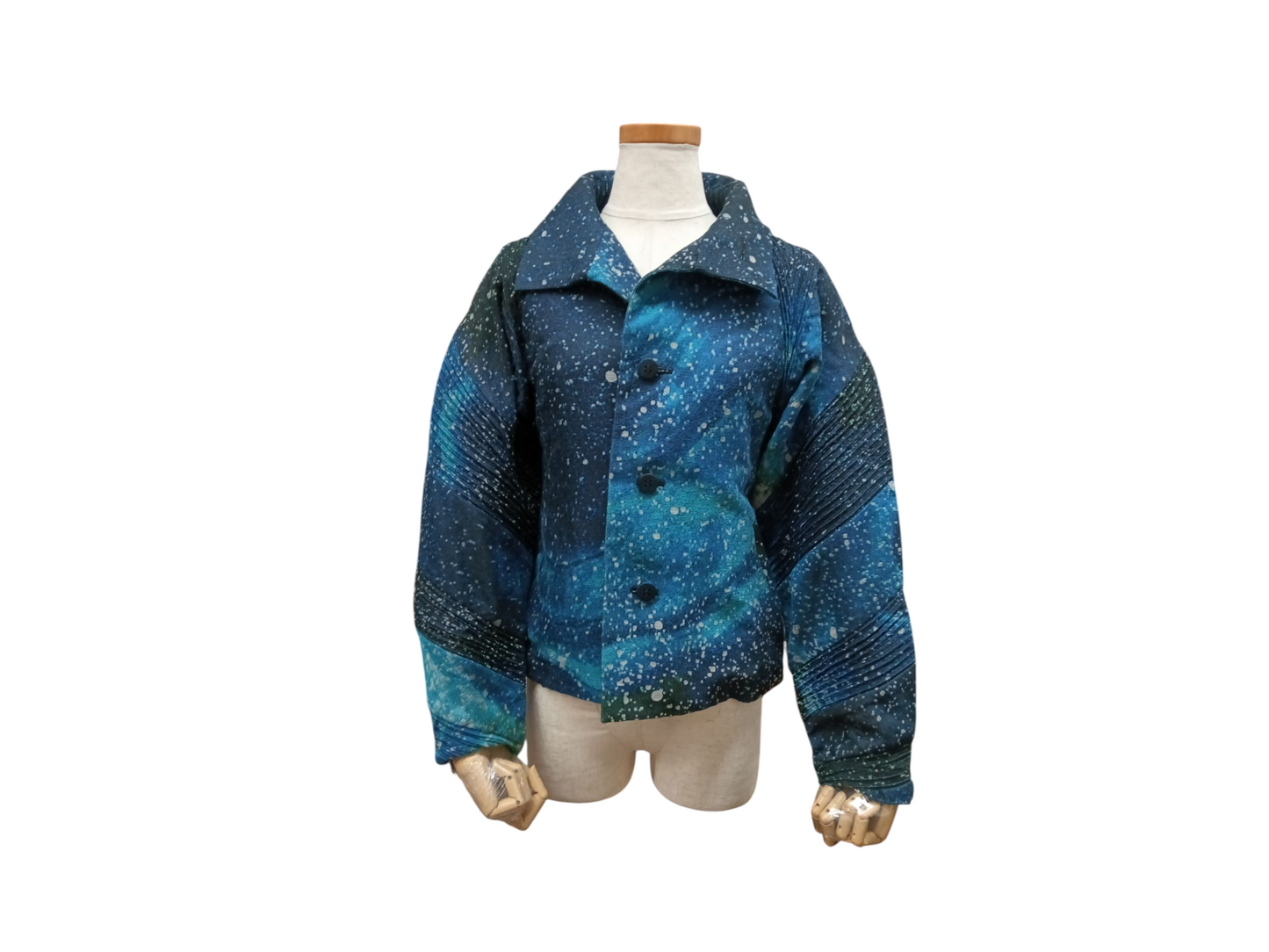ISSEY MIYAKE Jacket 2 Lady's Blue IM68-FD007