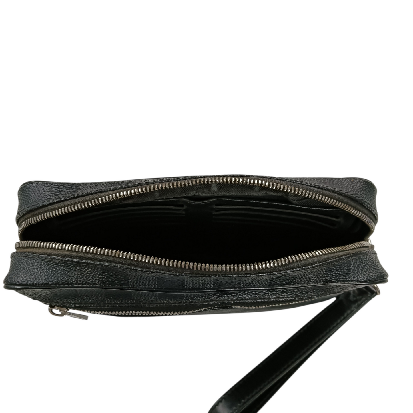 LOUIS VUITTON Pouch Damier N41664 Black Stain/Damage