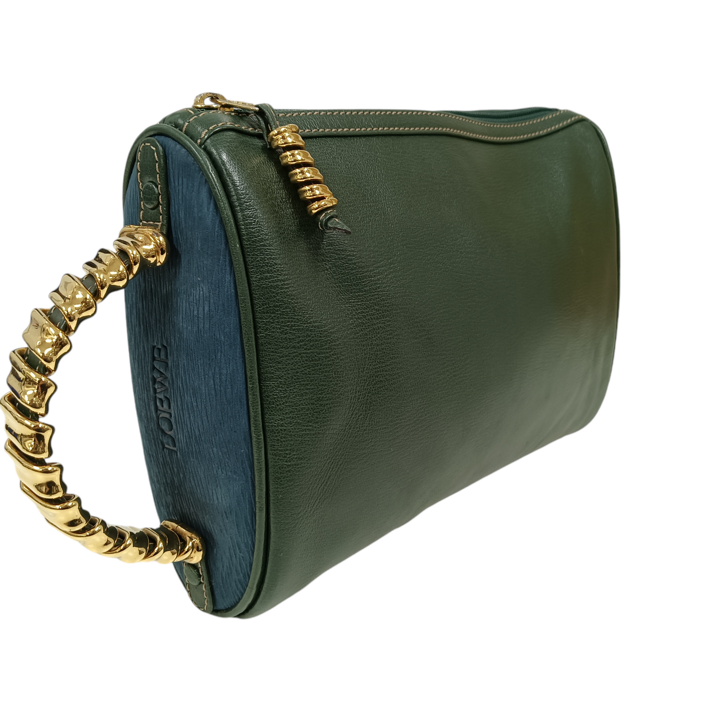 LOEWE HANDBAG VELAZQUEZ VINTAGE GREEN/BLUE