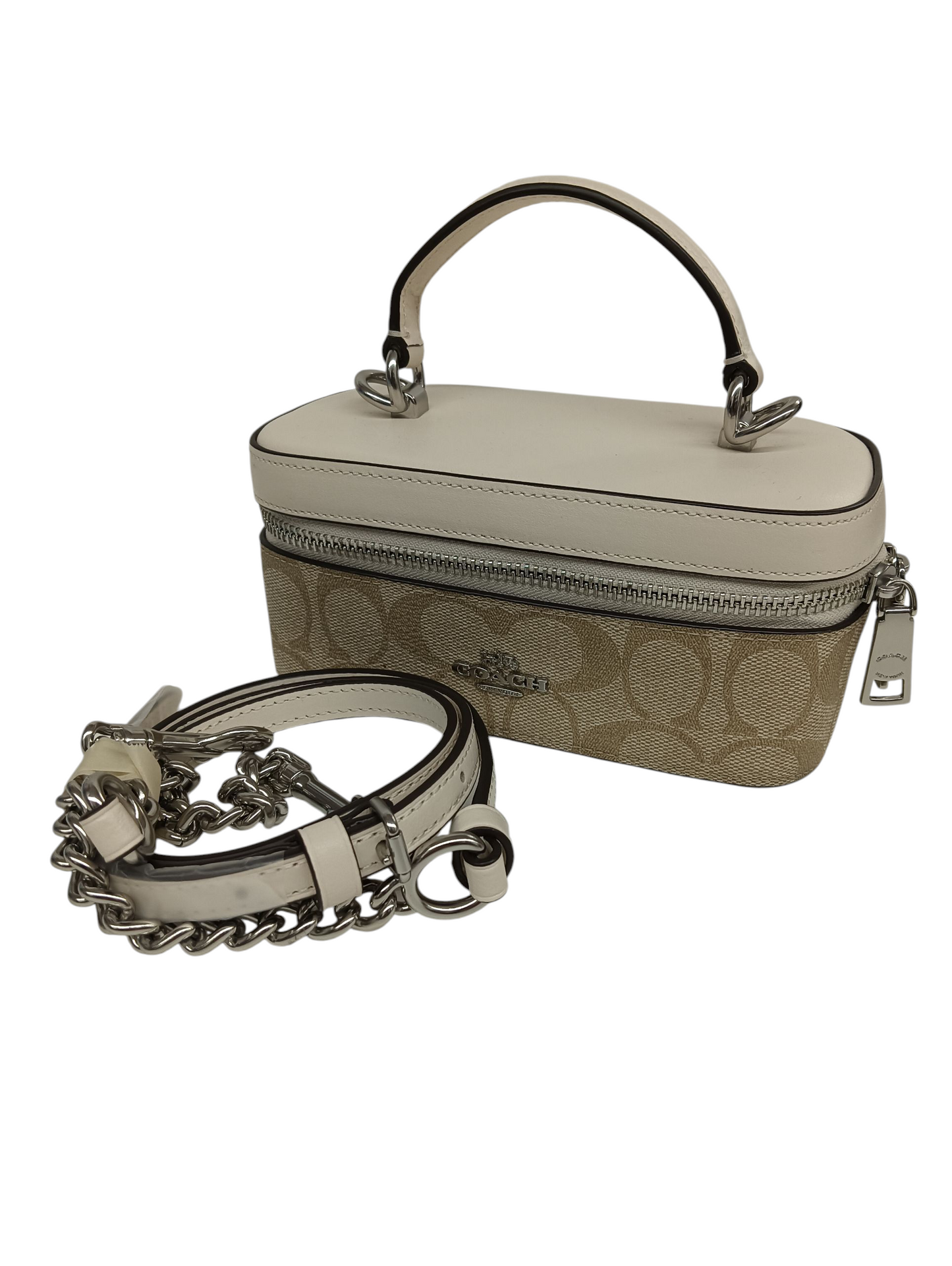 COACH Shoulder Bag CJ522 Beige