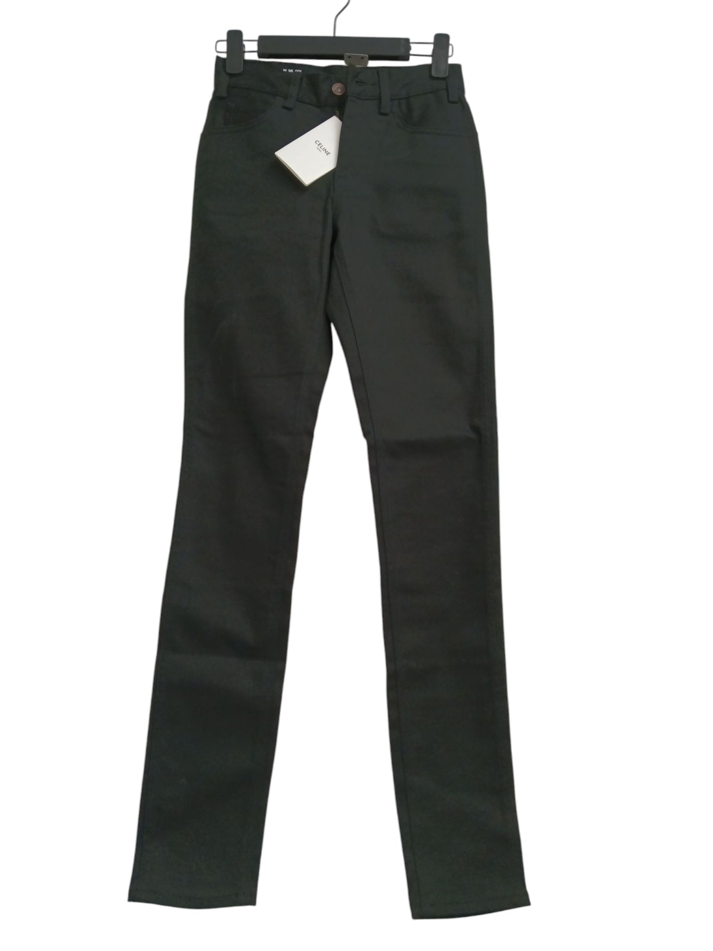 CELINE PANTS 24 LADY'S BLACK WSK 001 RANK(A)