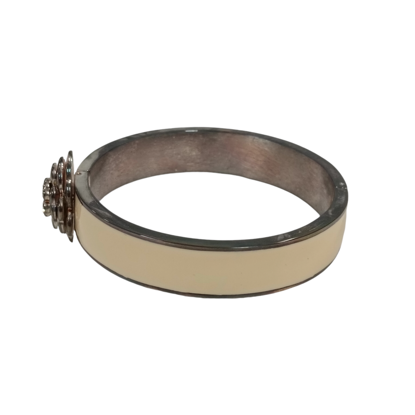 FOLLI FOLLIE BANGLE IVORY/SILVER CLOVER