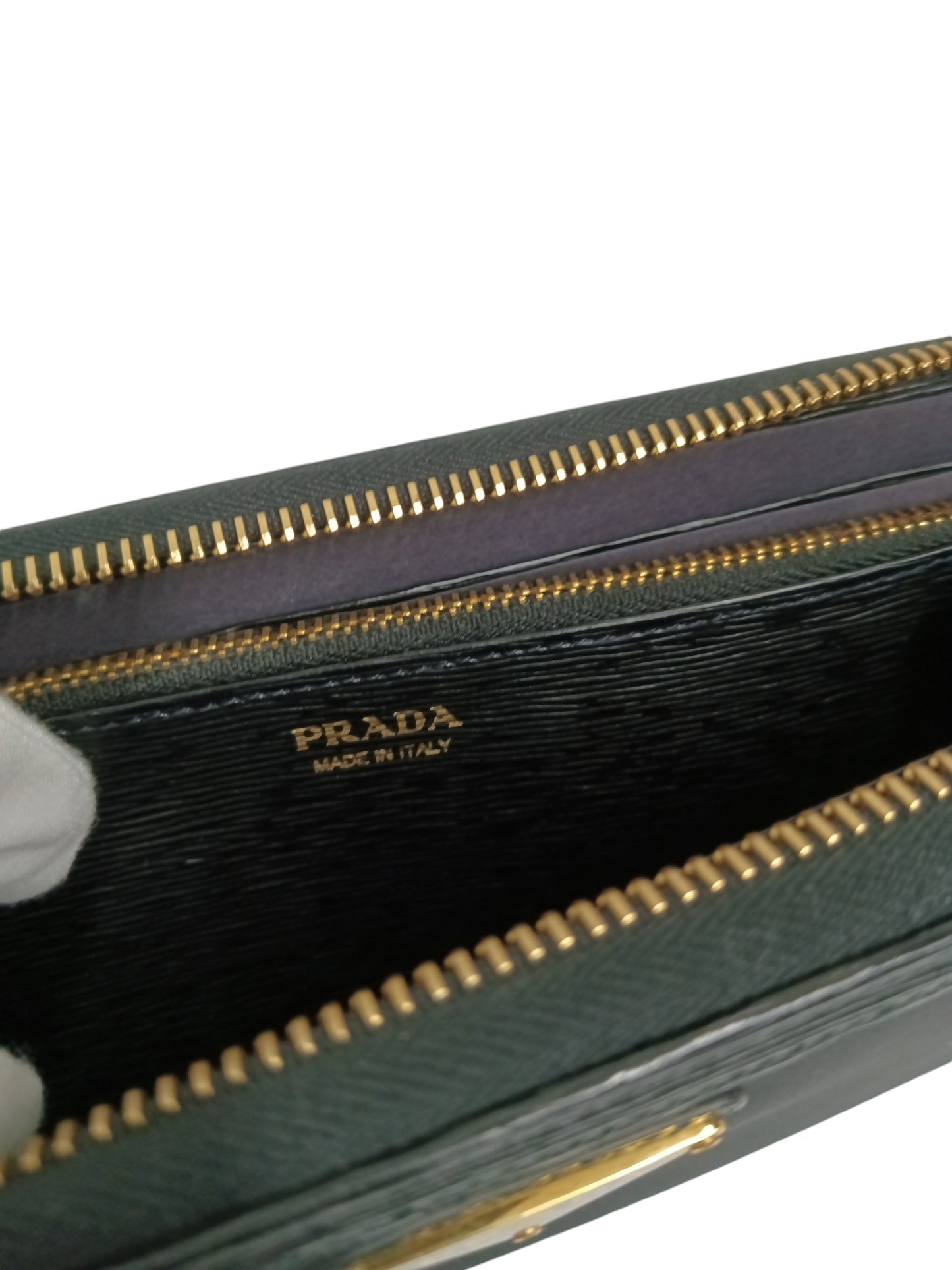 PRADA LONG WALLET BLACK 107 F 1ML506 2B15 RANK(B)