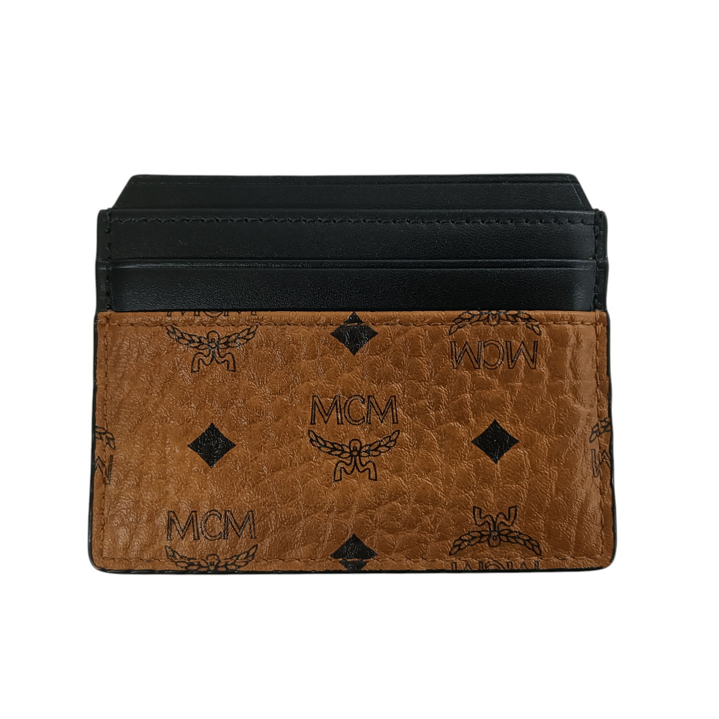 MCM Card Case MXC6AVI21C0001 Rank (B) Brown/Black