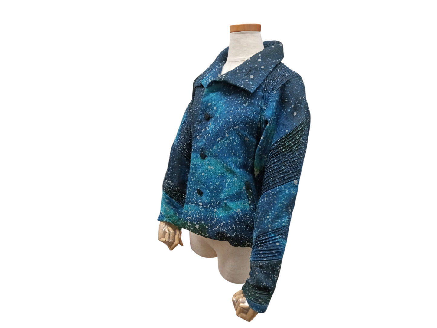 ISSEY MIYAKE Jacket 2 Lady's Blue IM68-FD007