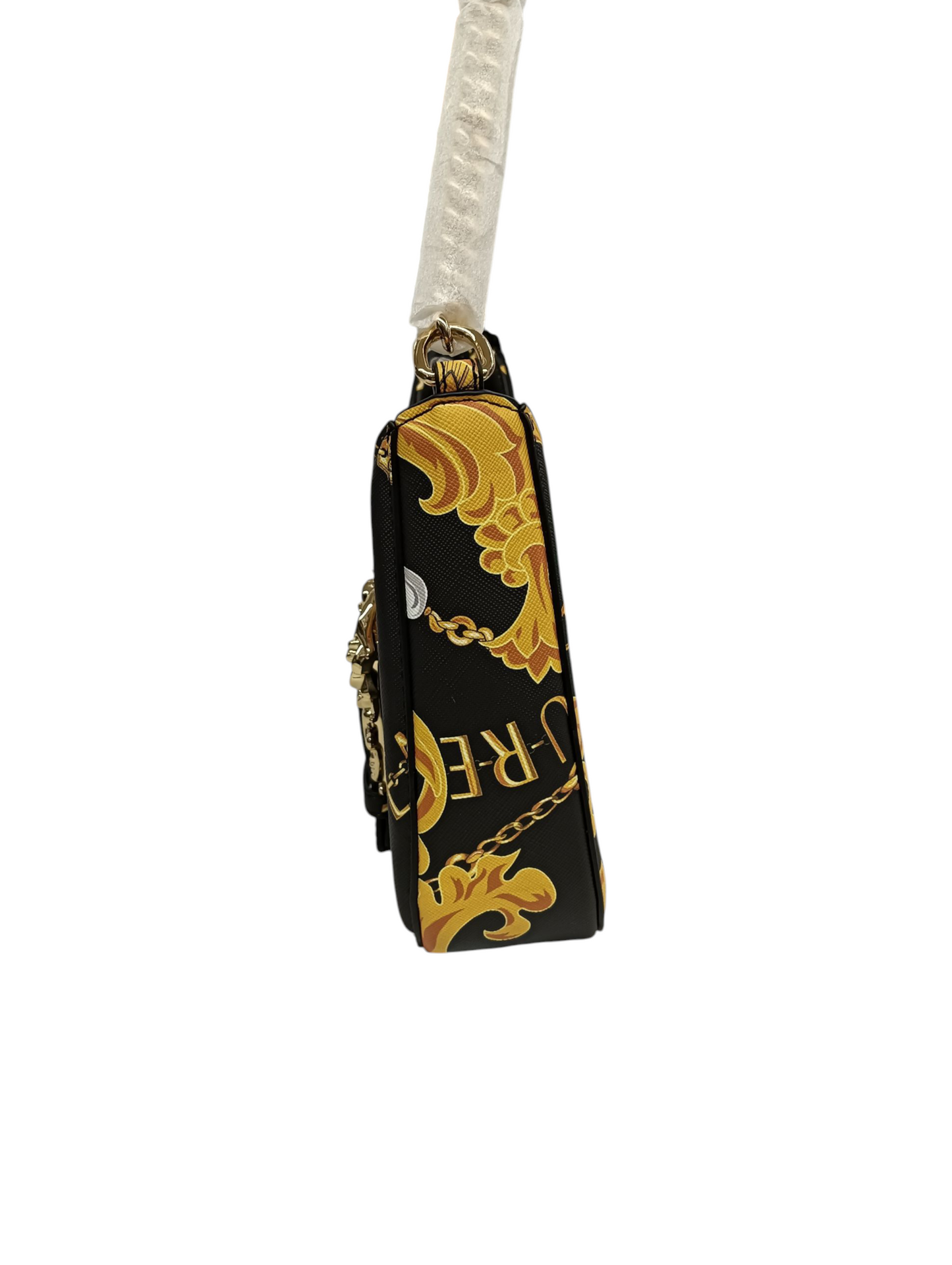 VERSACE 2WAY BAG 75VA4BF5 Black & Yellow