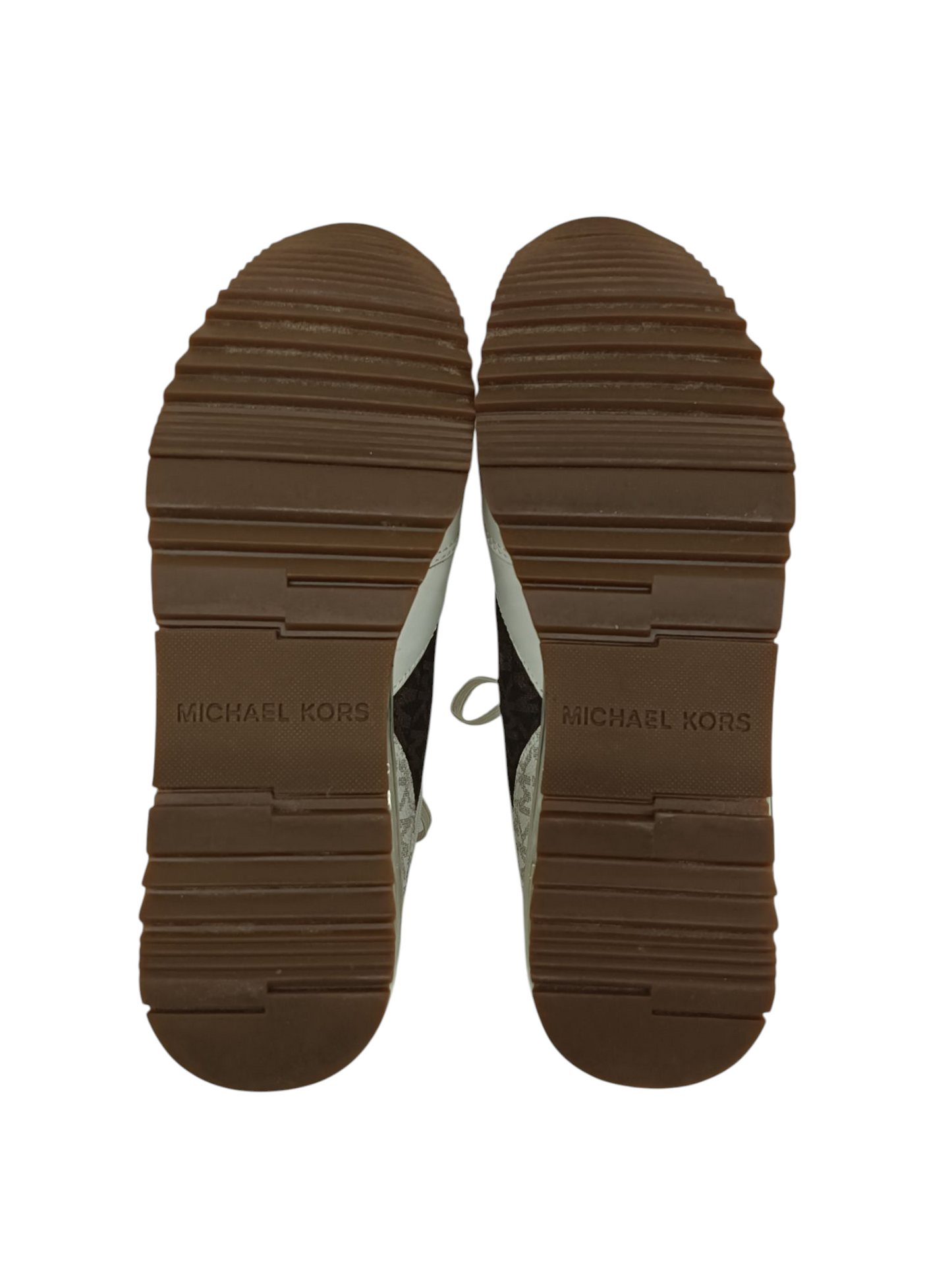 MICHAEL KORS Sneaker Size 40 FT22F Lady's Beige/Gold