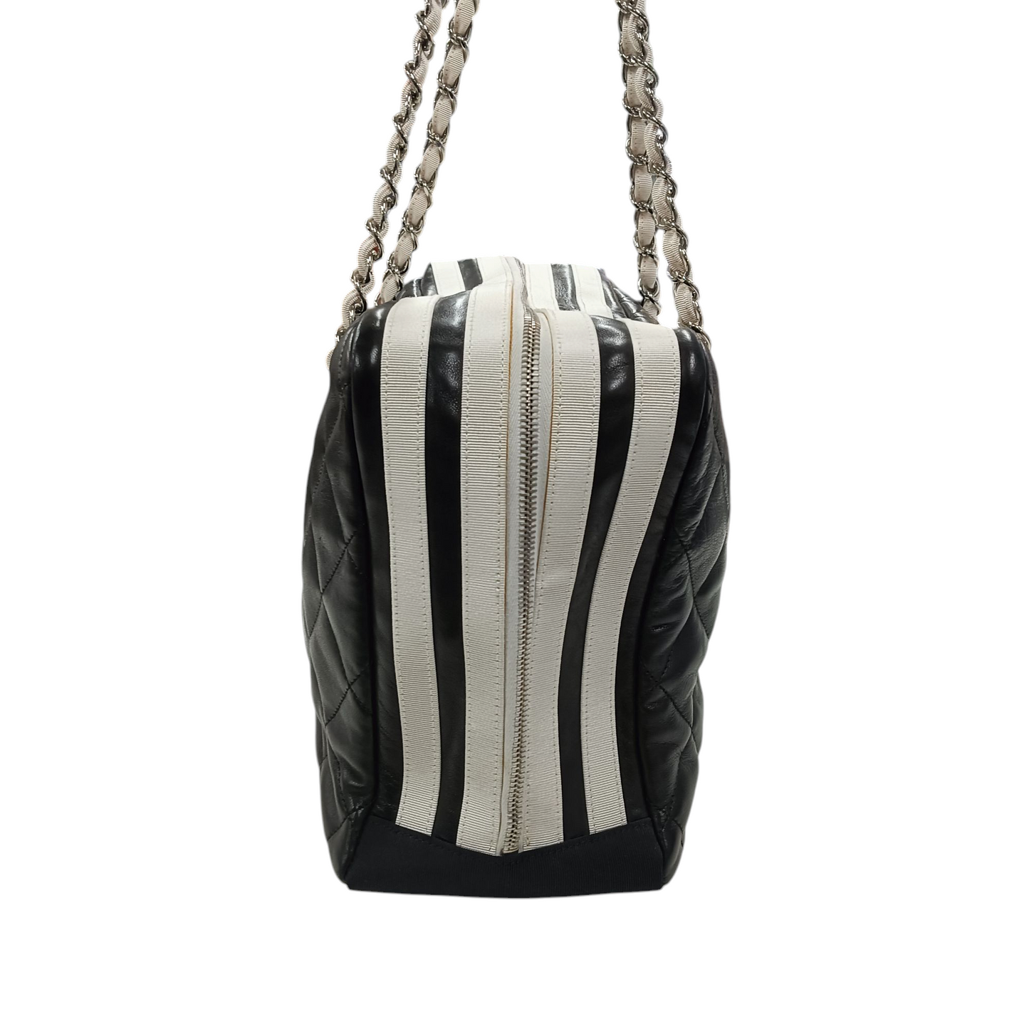 CHANEL Boston Bag 13139267 Black/White